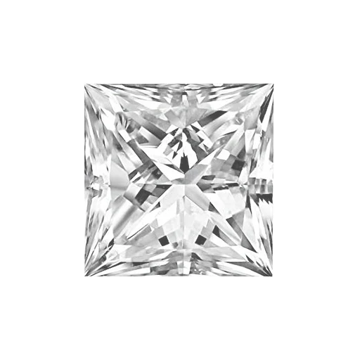 0.5ct GIA Princess K/VS1 Natural Diamond