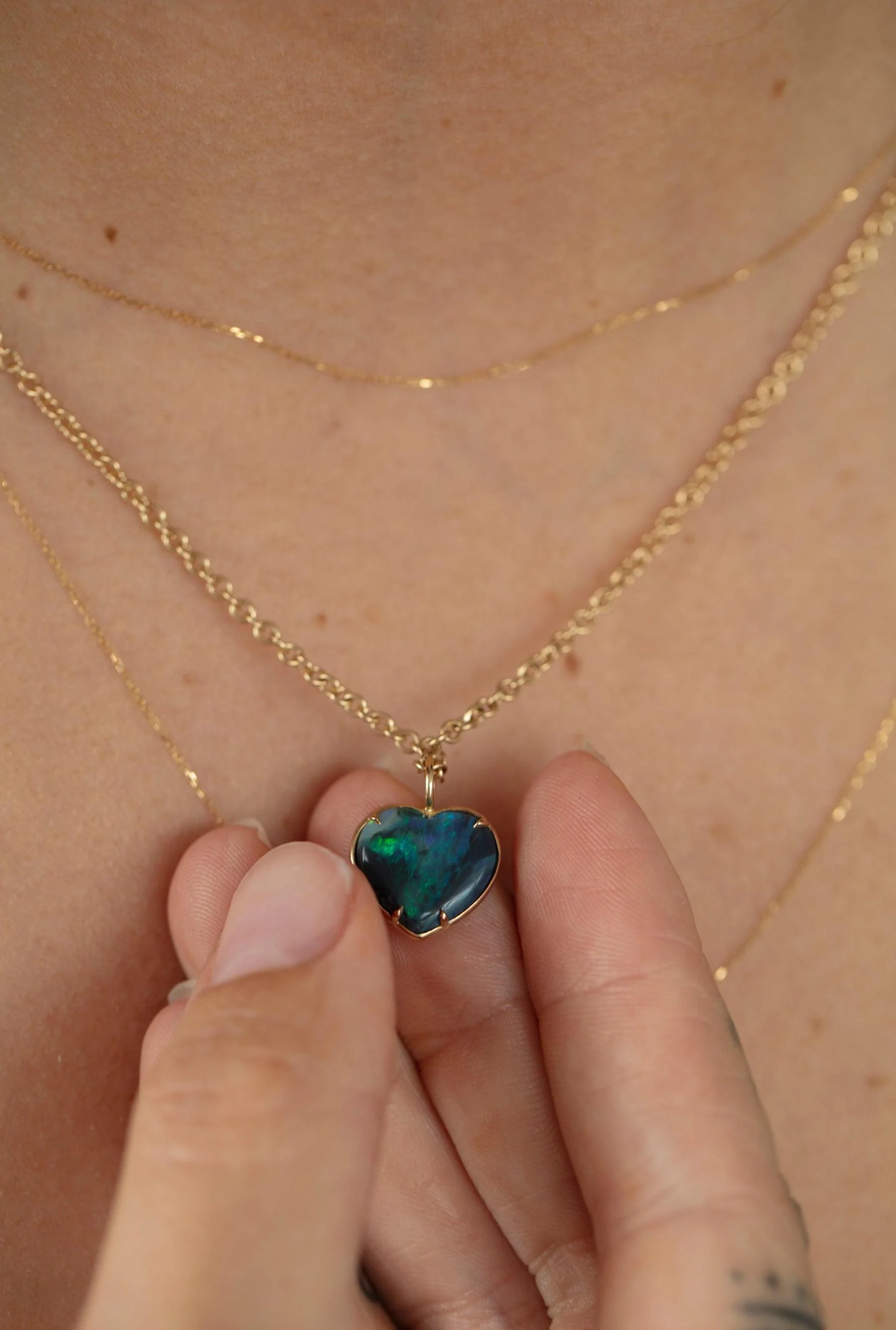 Borealis Black Opal Pendant No. 18 - Image 5