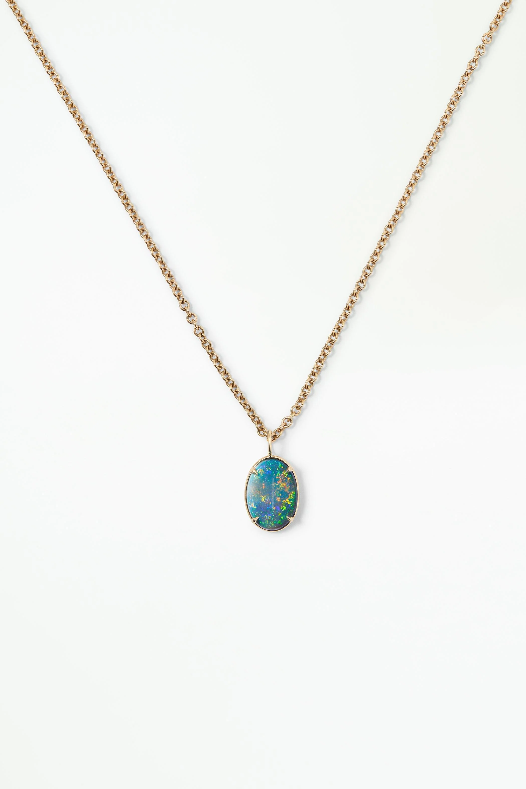Borealis Black Opal Pendant No. 31