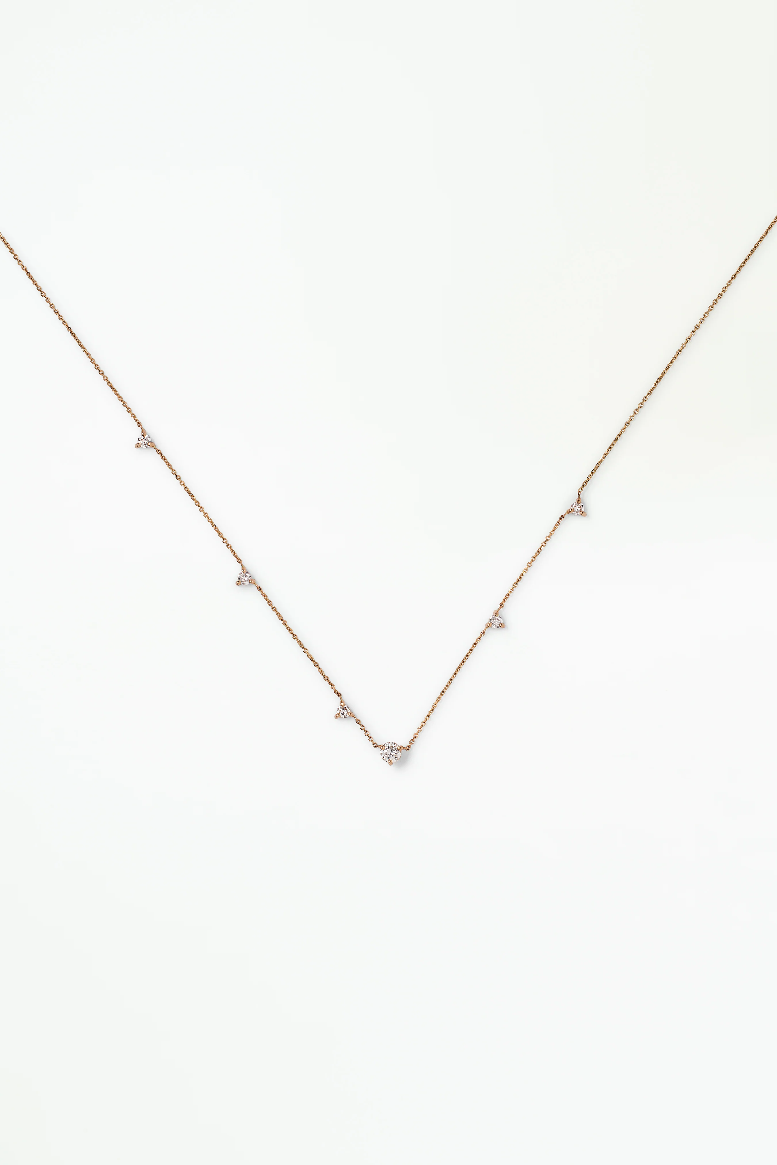 Diamond Linear Chain Necklace