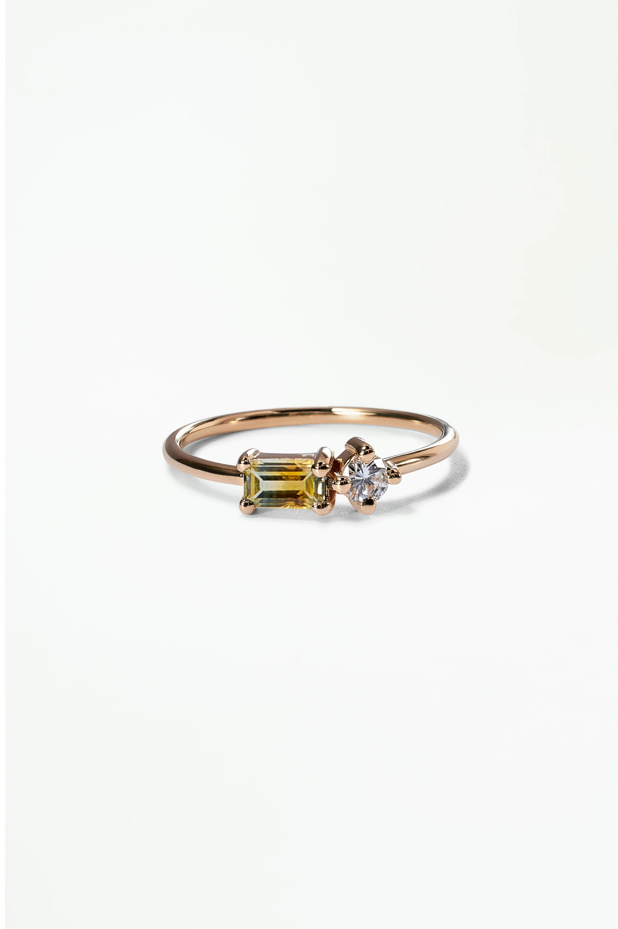 Emerald Cut Sapphire and Diamond Mosaic Ring No. 43 - Image 22
