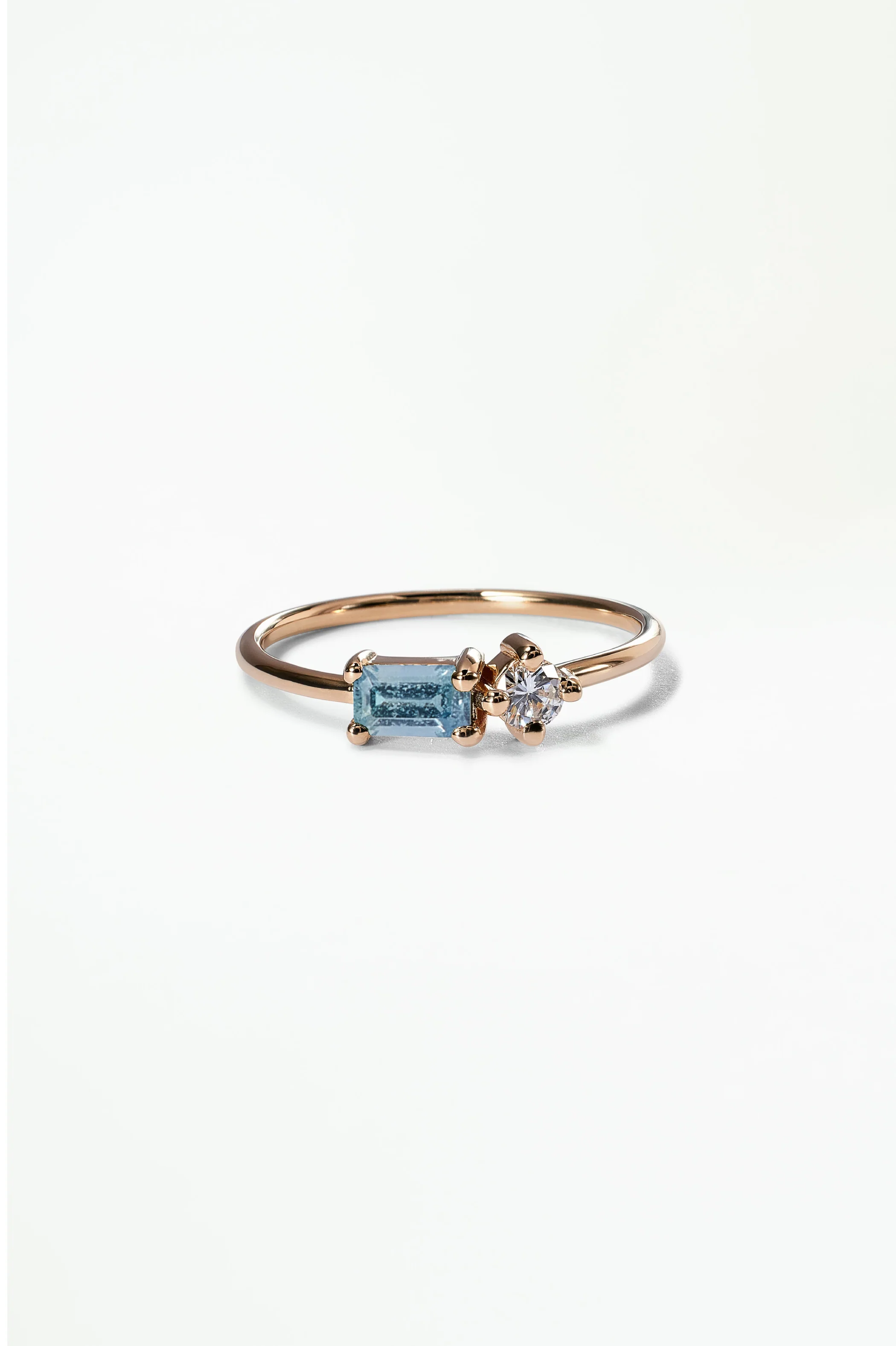 Emerald Cut Sapphire and Diamond Mosaic Ring No. 43 - Image 31