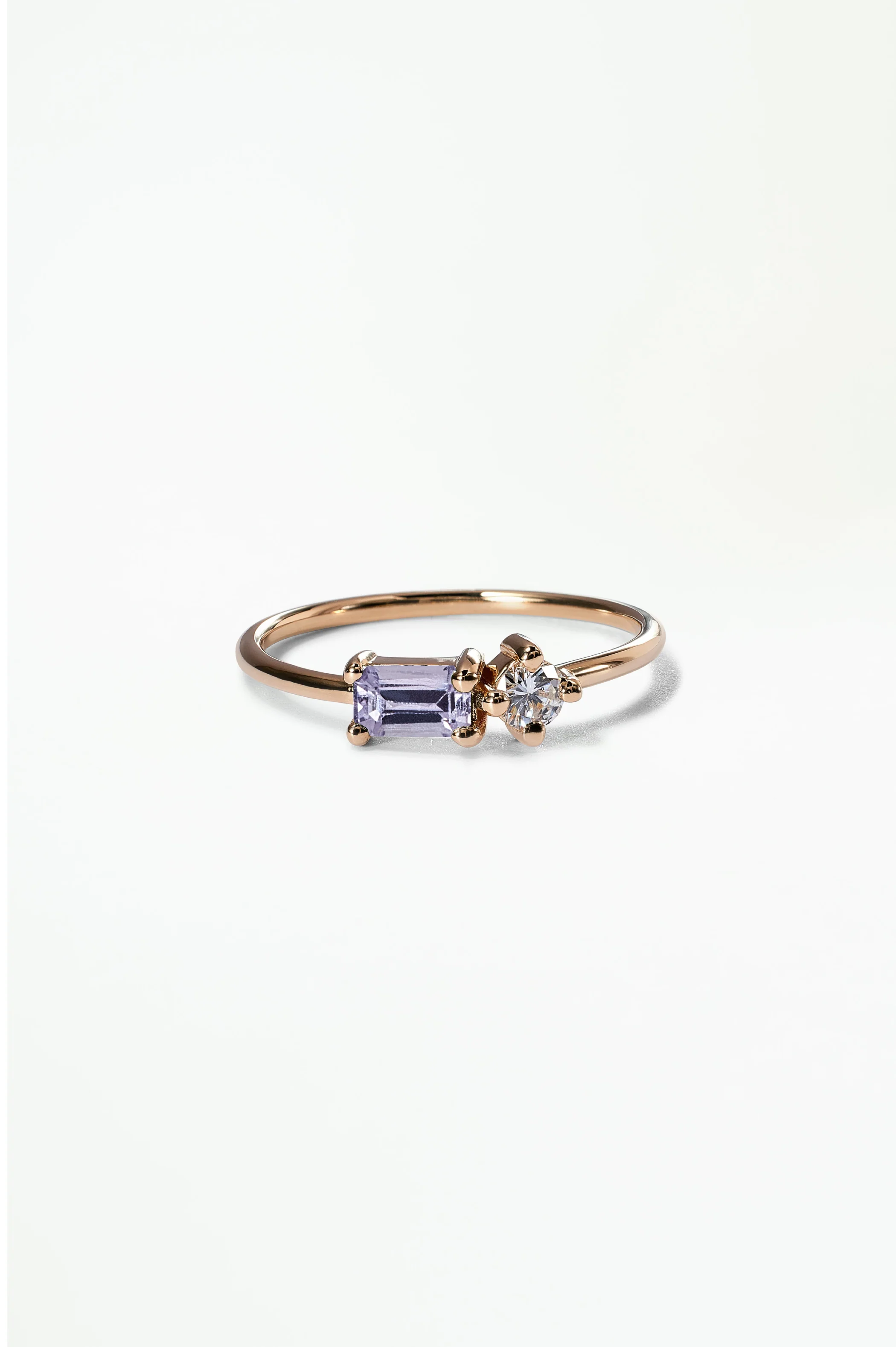 Emerald Cut Sapphire and Diamond Mosaic Ring No. 43 - Image 37