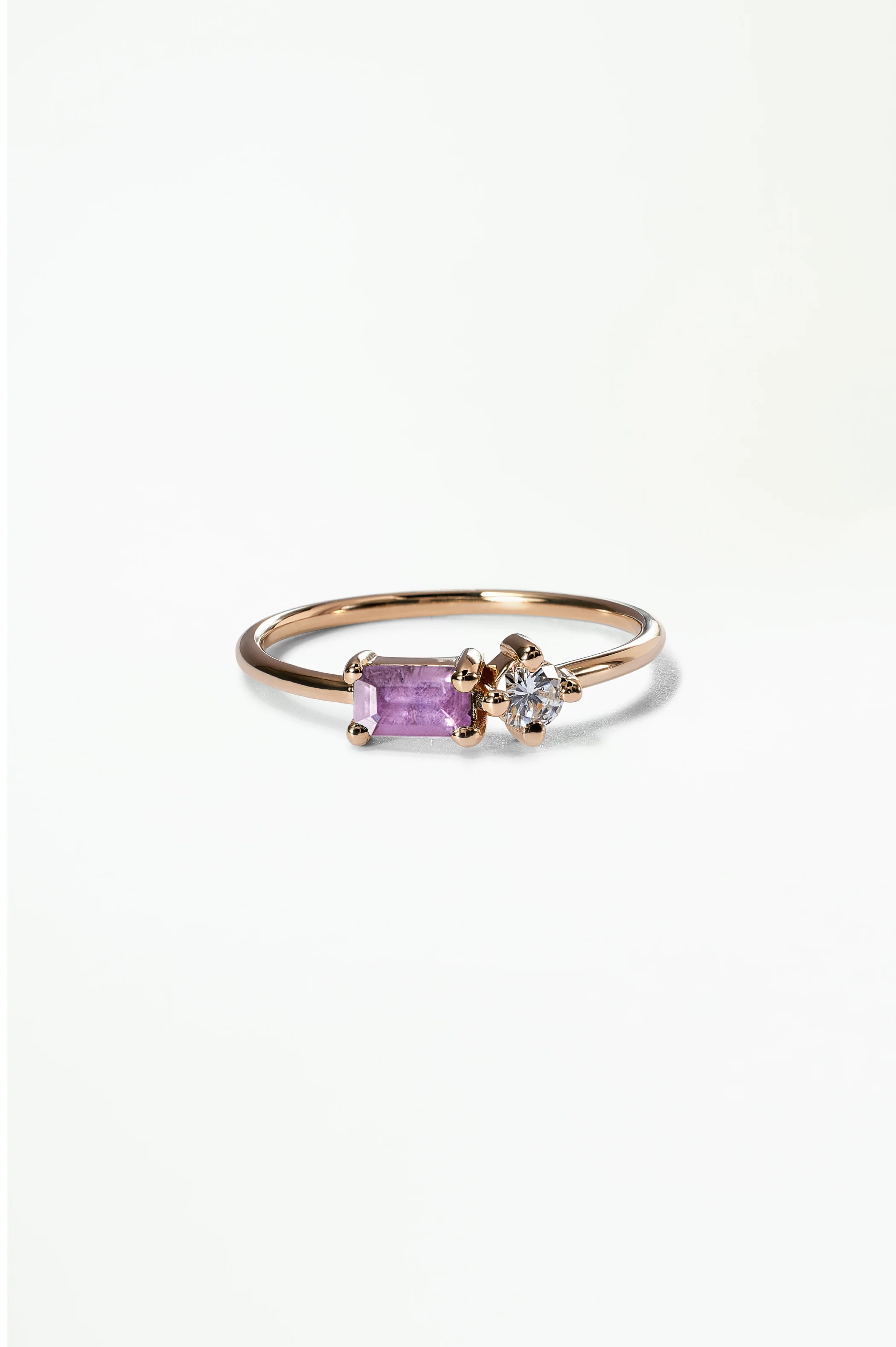 Emerald Cut Sapphire and Diamond Mosaic Ring No. 43 - Image 38