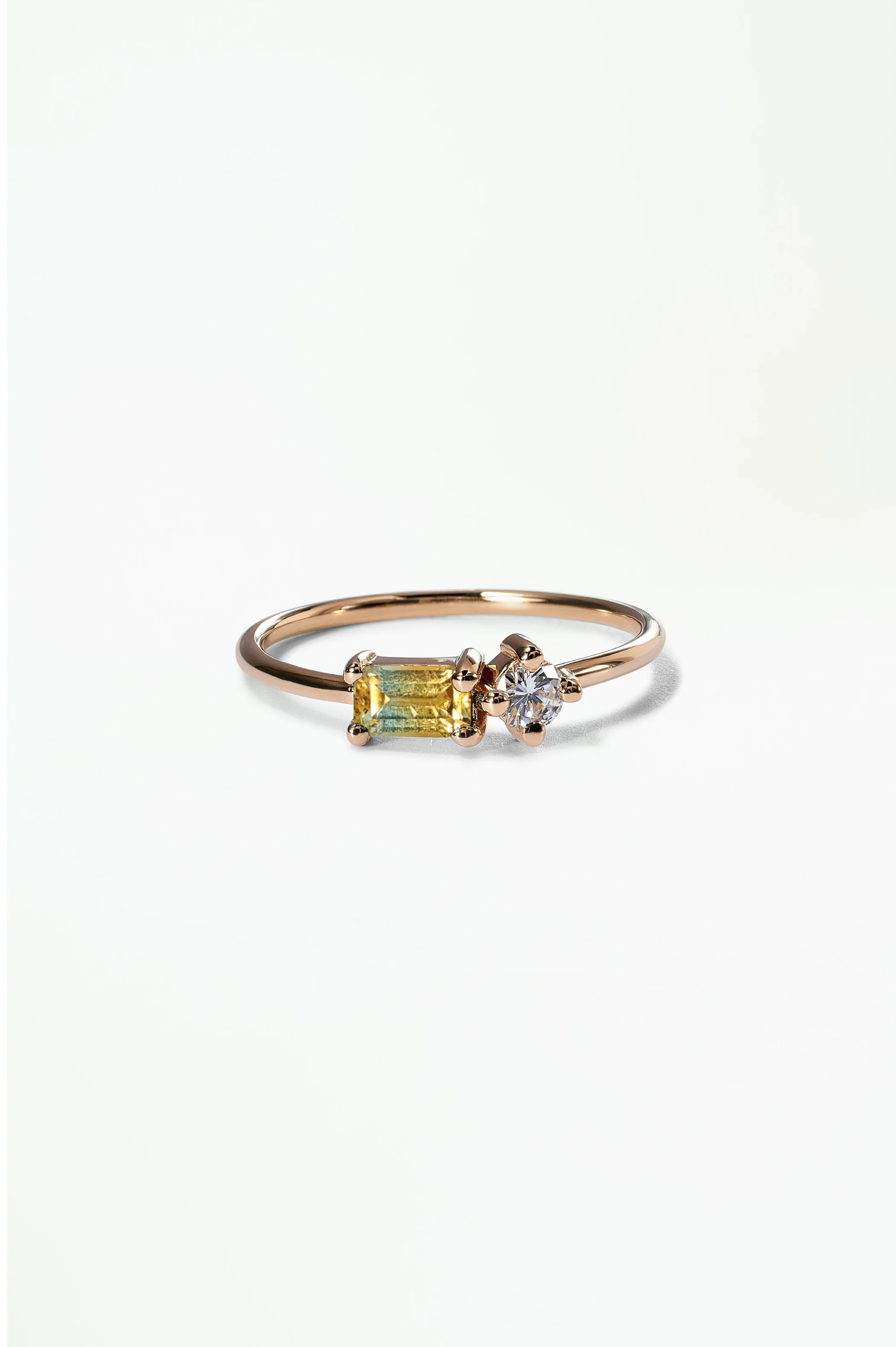 Emerald Cut Sapphire and Diamond Mosaic Ring No. 43 - Image 41