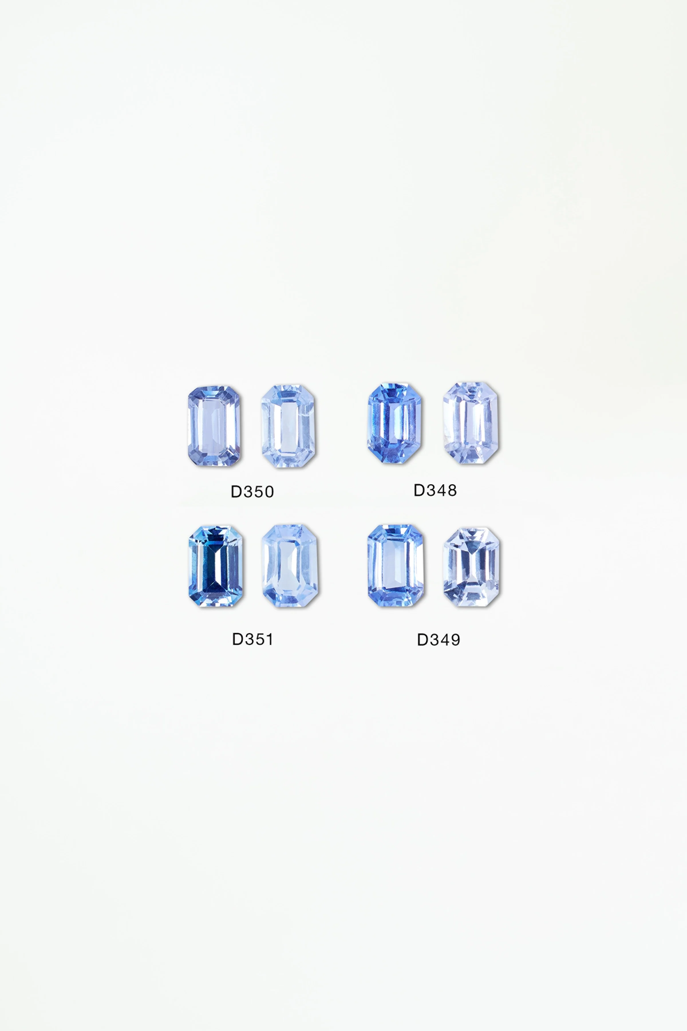Emerald Cut Tonal Sapphire Menhir Ring - Image 2