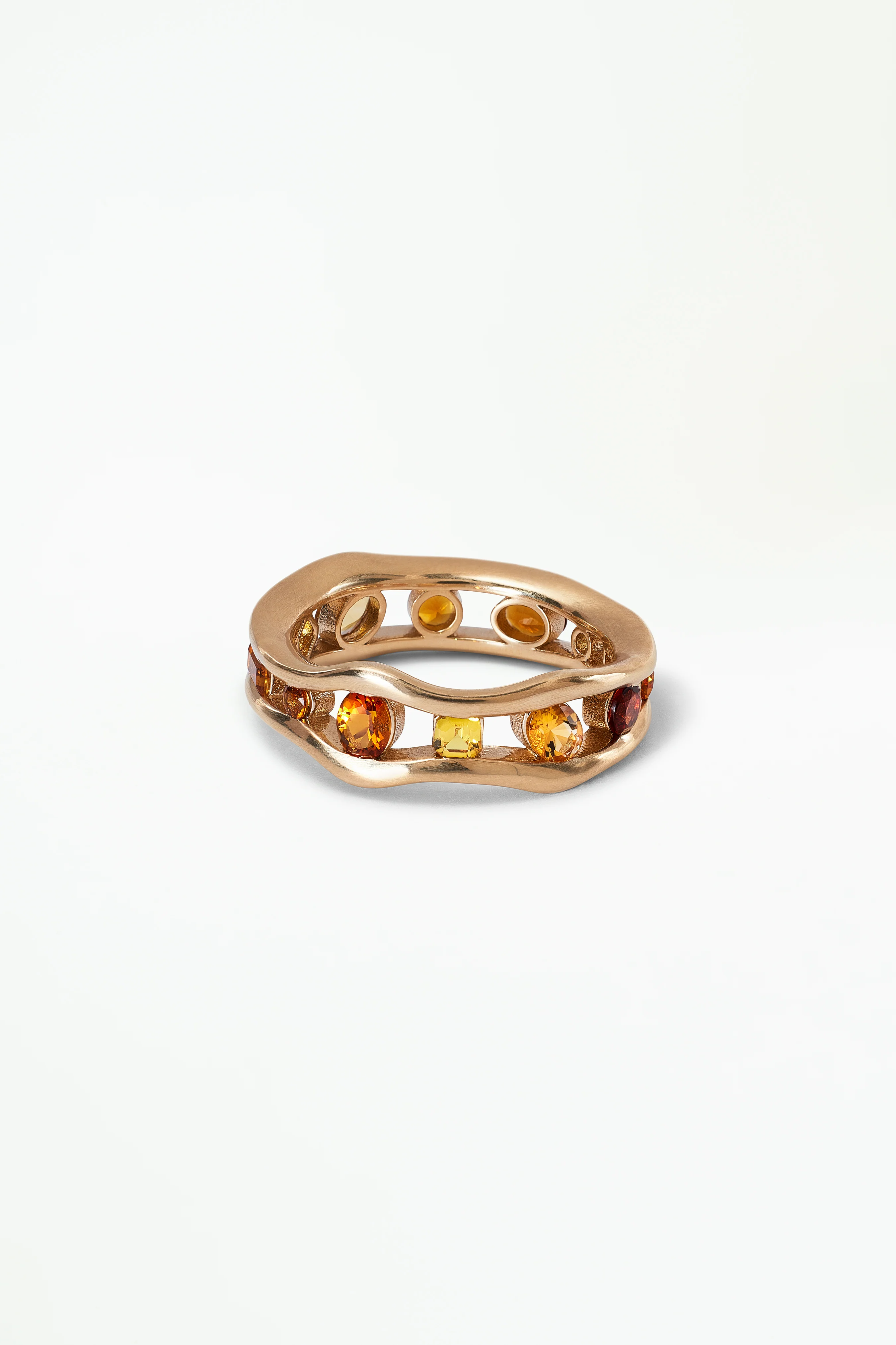 Float Ring - Sapphire & Citrine
