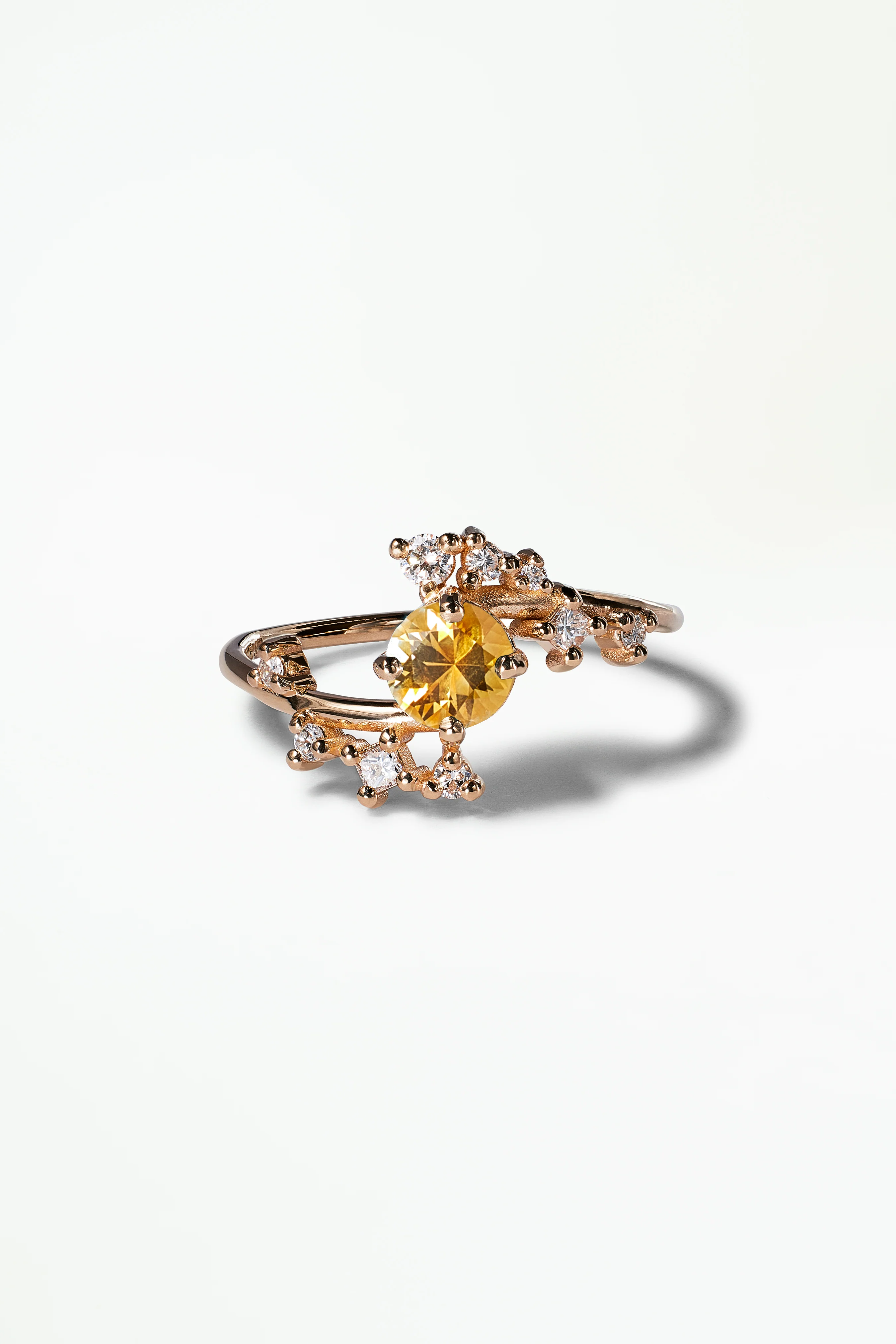 Medium Round Sapphire Celestial Ring - Image 17