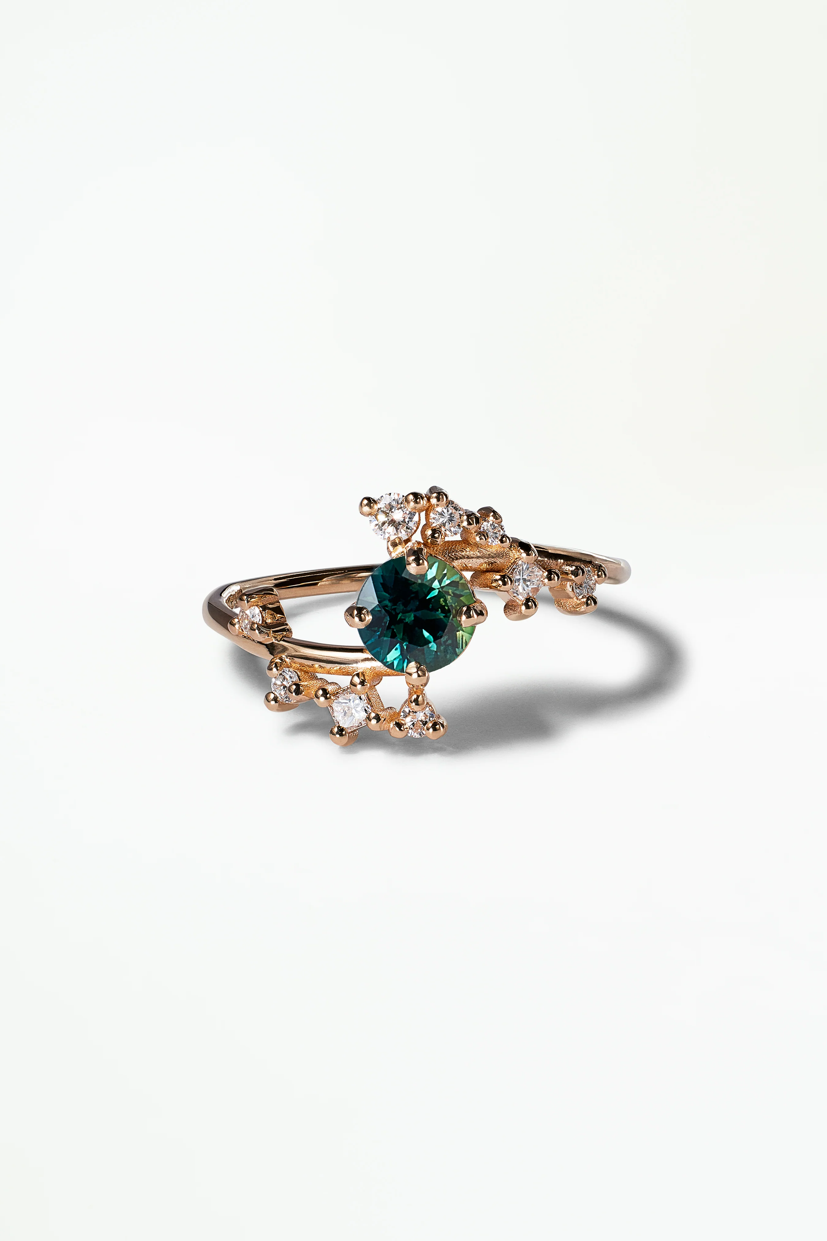 Medium Round Sapphire Celestial Ring - Image 19