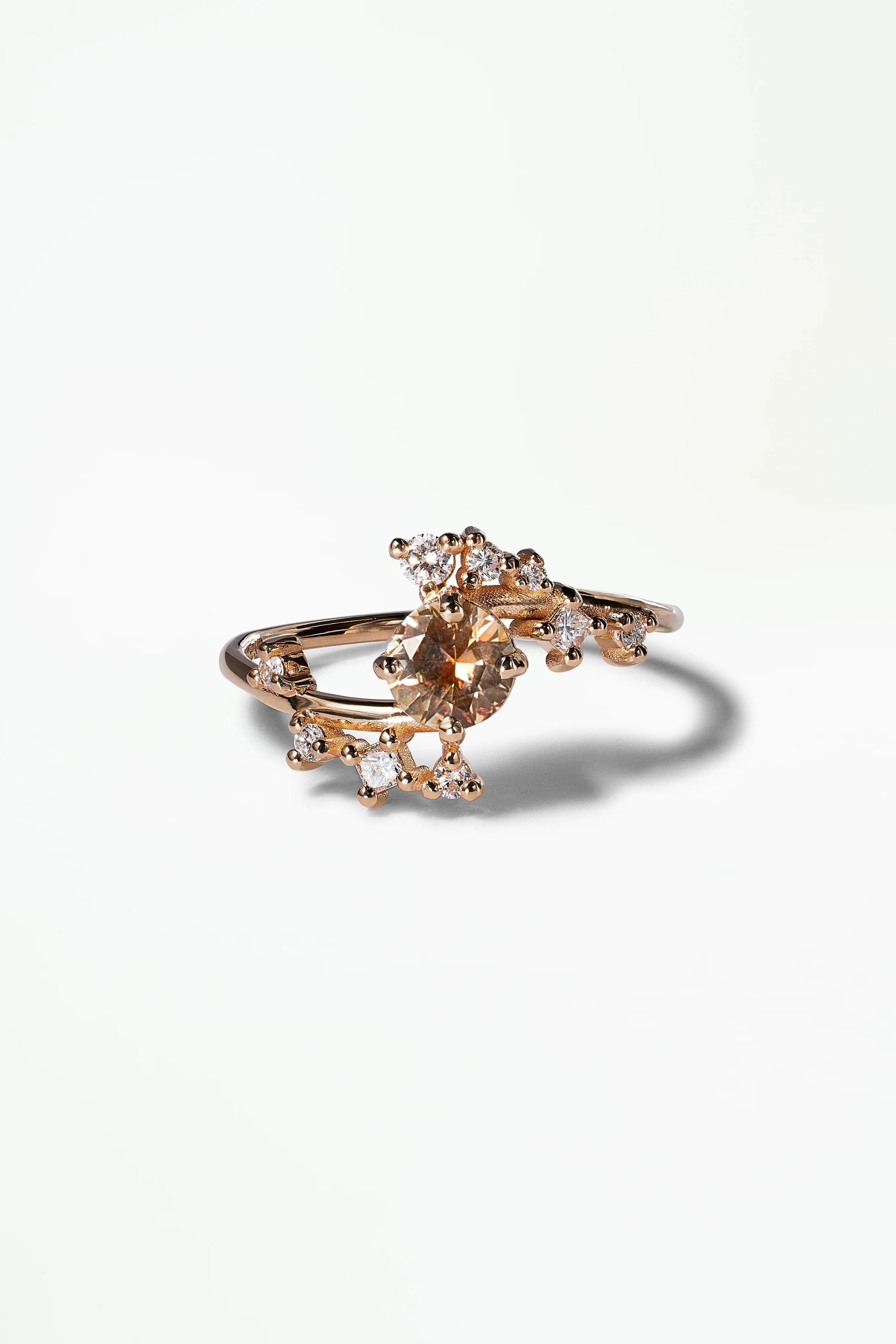 Medium Round Sapphire Celestial Ring - Image 21