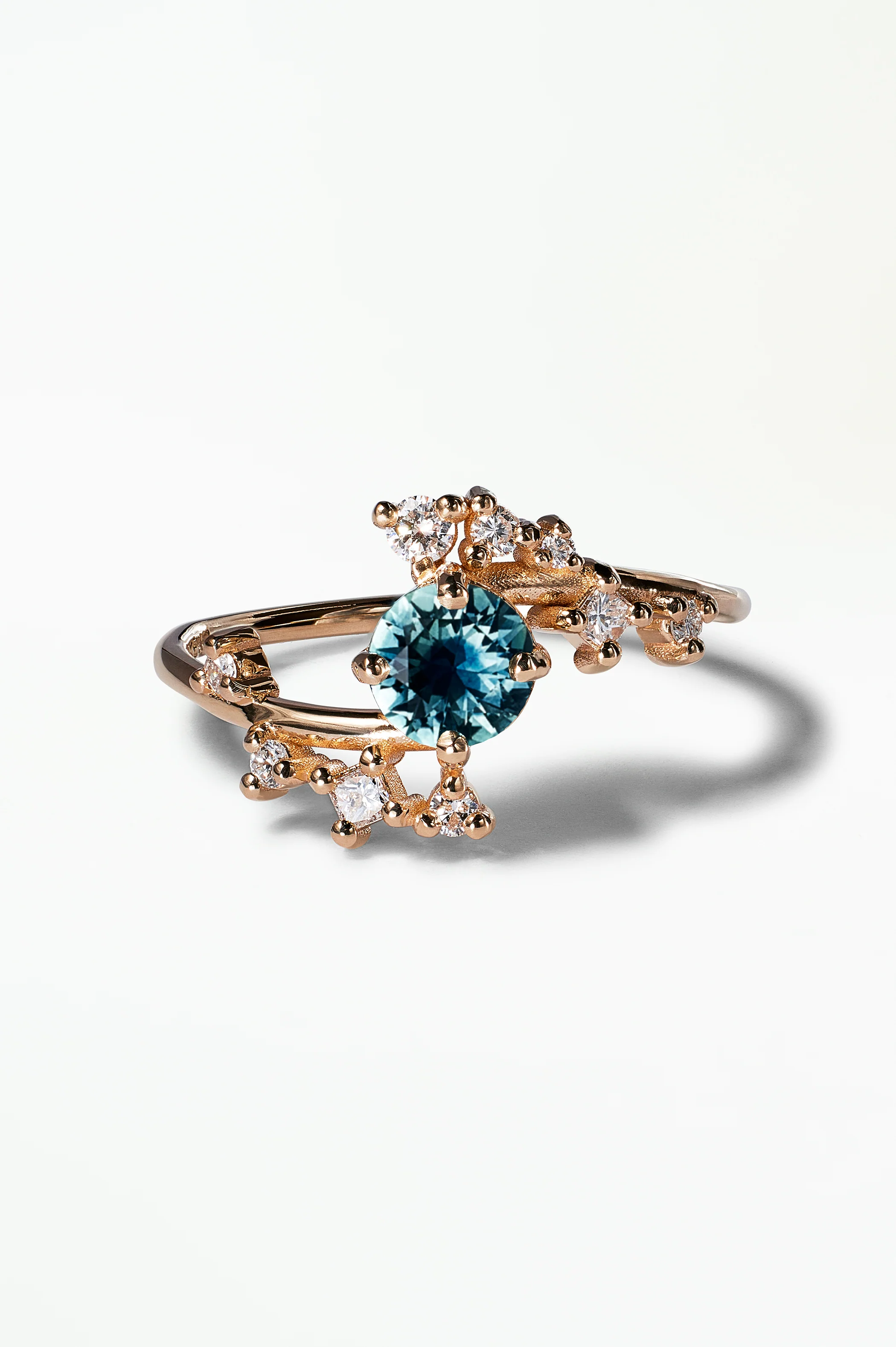 Medium Round Sapphire Celestial Ring - Image 22