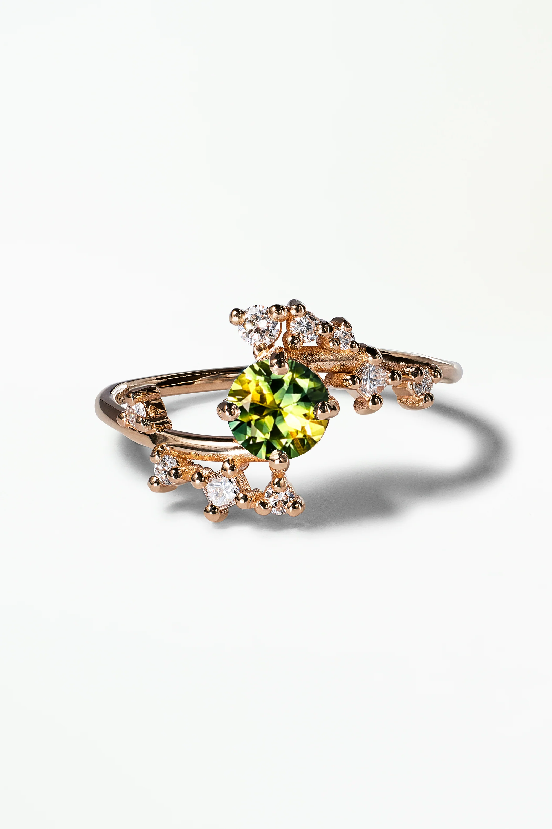 Medium Round Sapphire Celestial Ring - Image 23