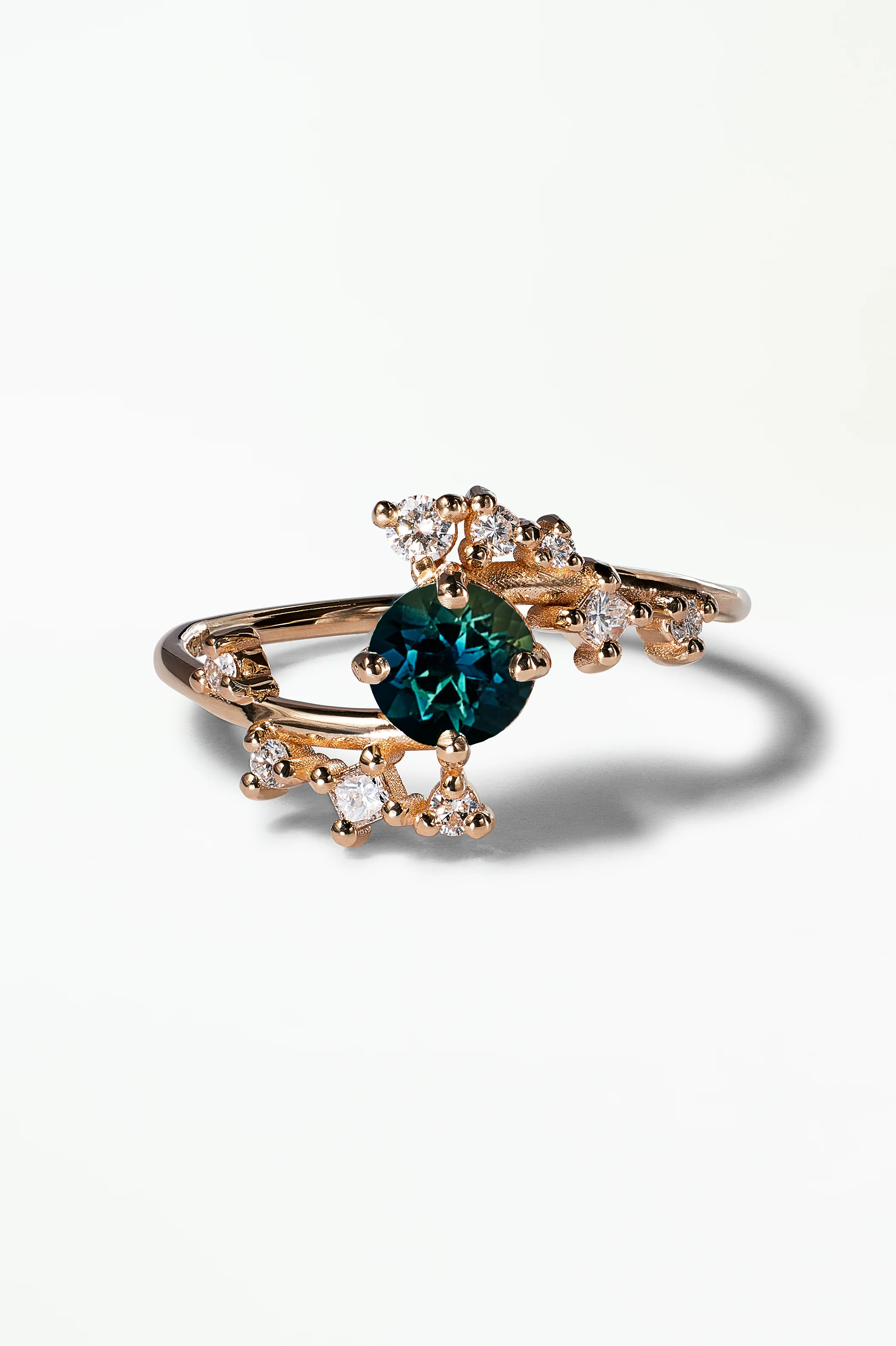 Medium Round Sapphire Celestial Ring - Image 24