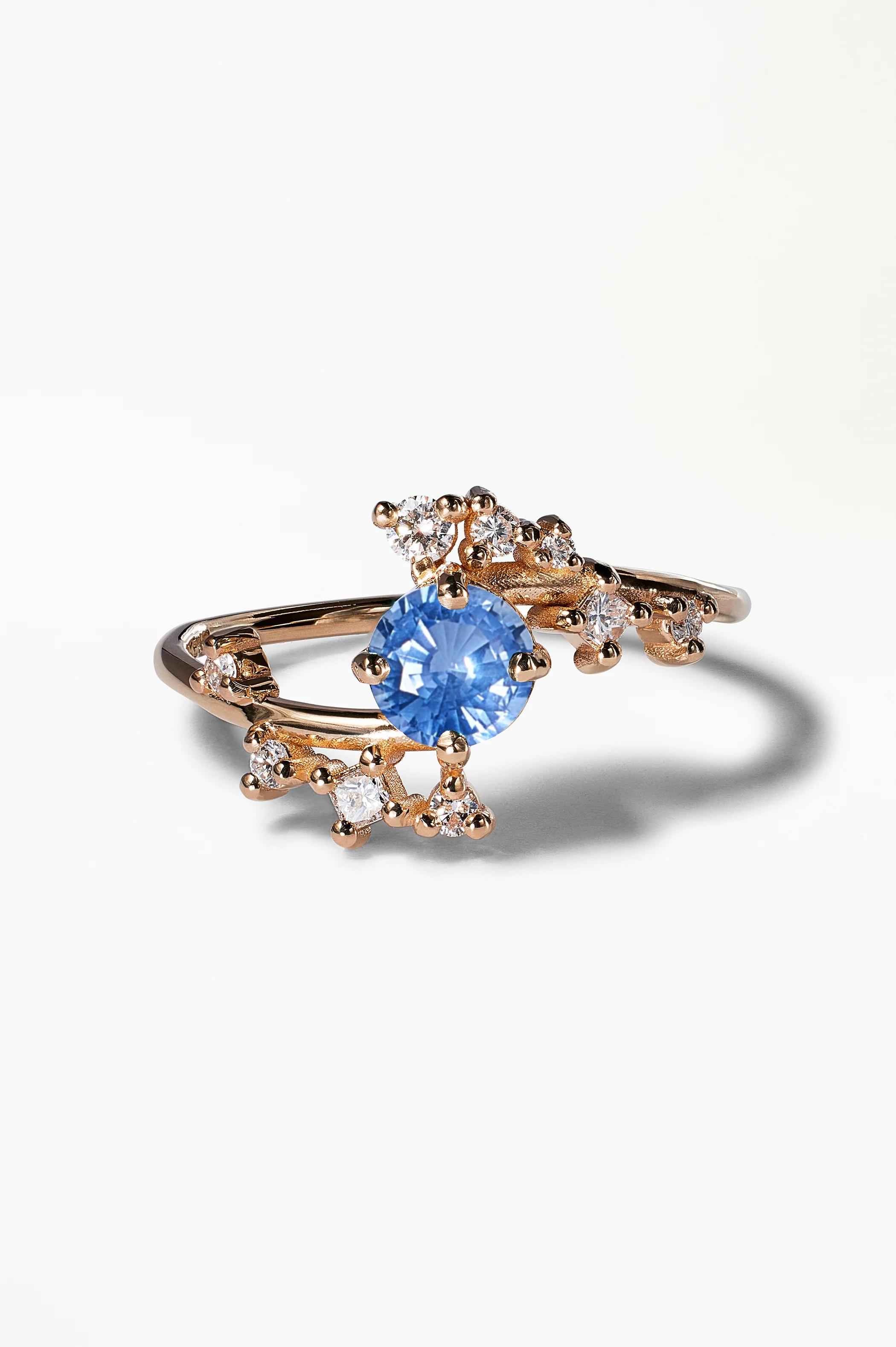 Medium Round Sapphire Celestial Ring - Image 26