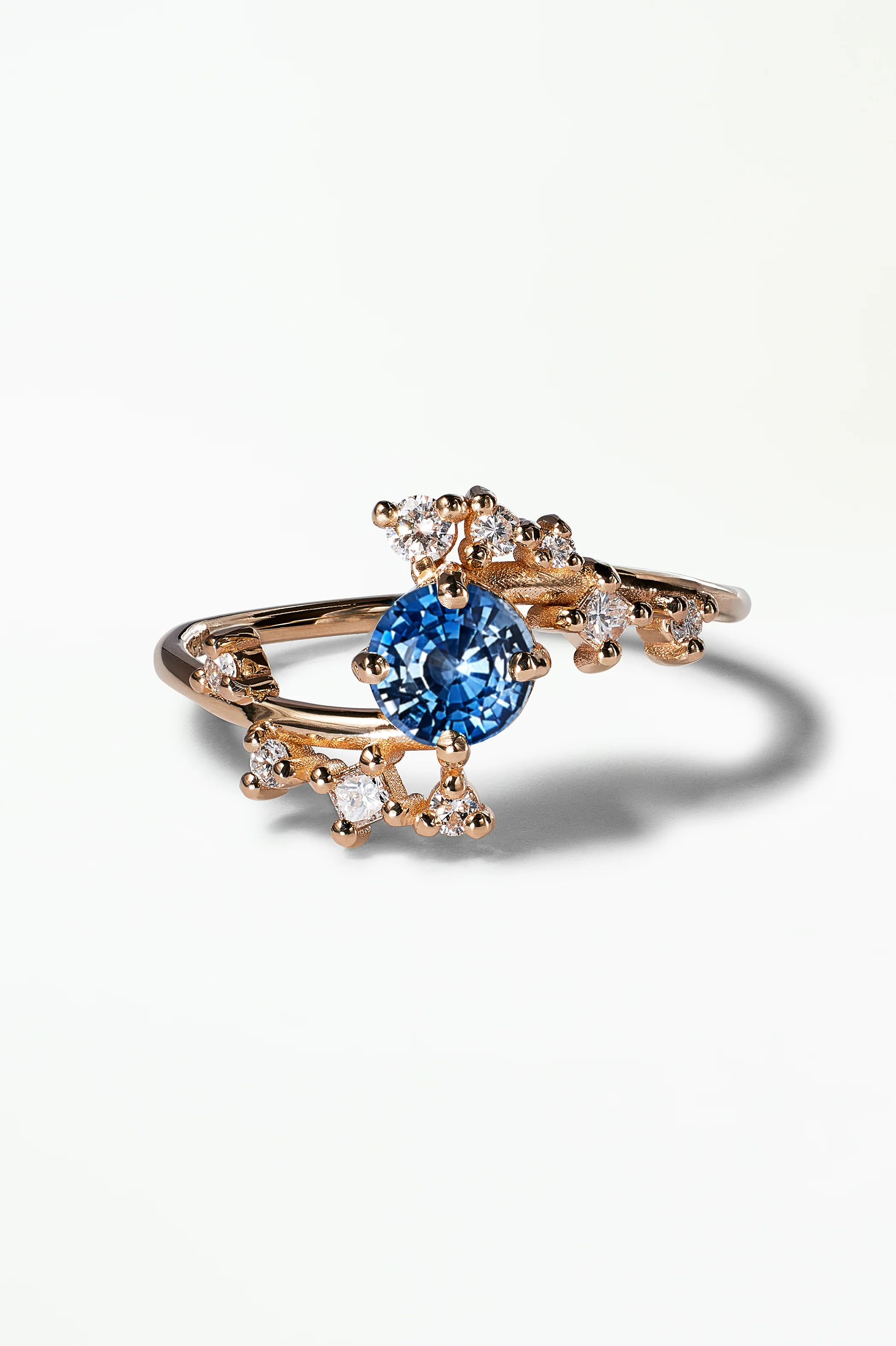 Medium Round Sapphire Celestial Ring - Image 27