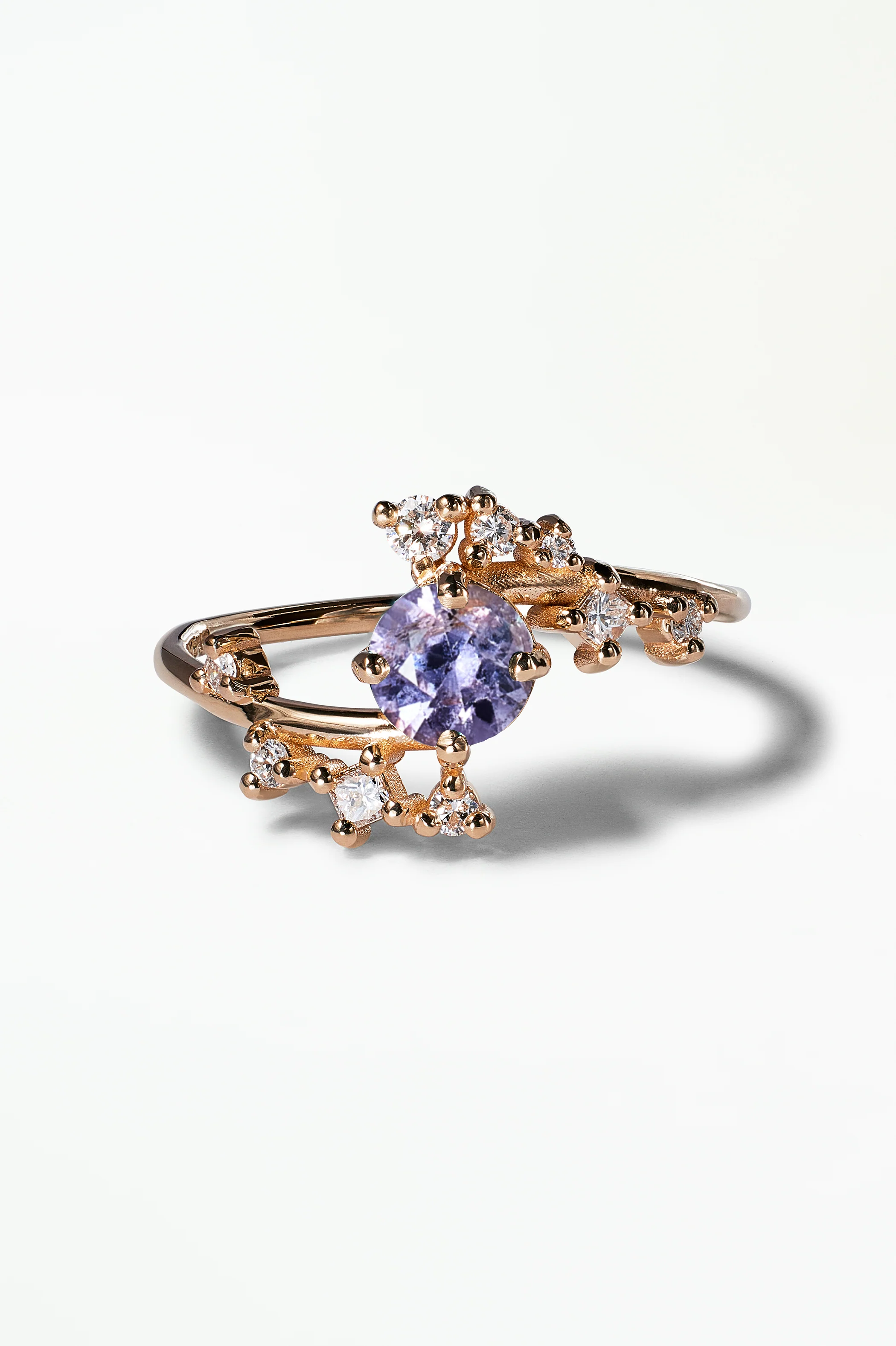 Medium Round Sapphire Celestial Ring - Image 30