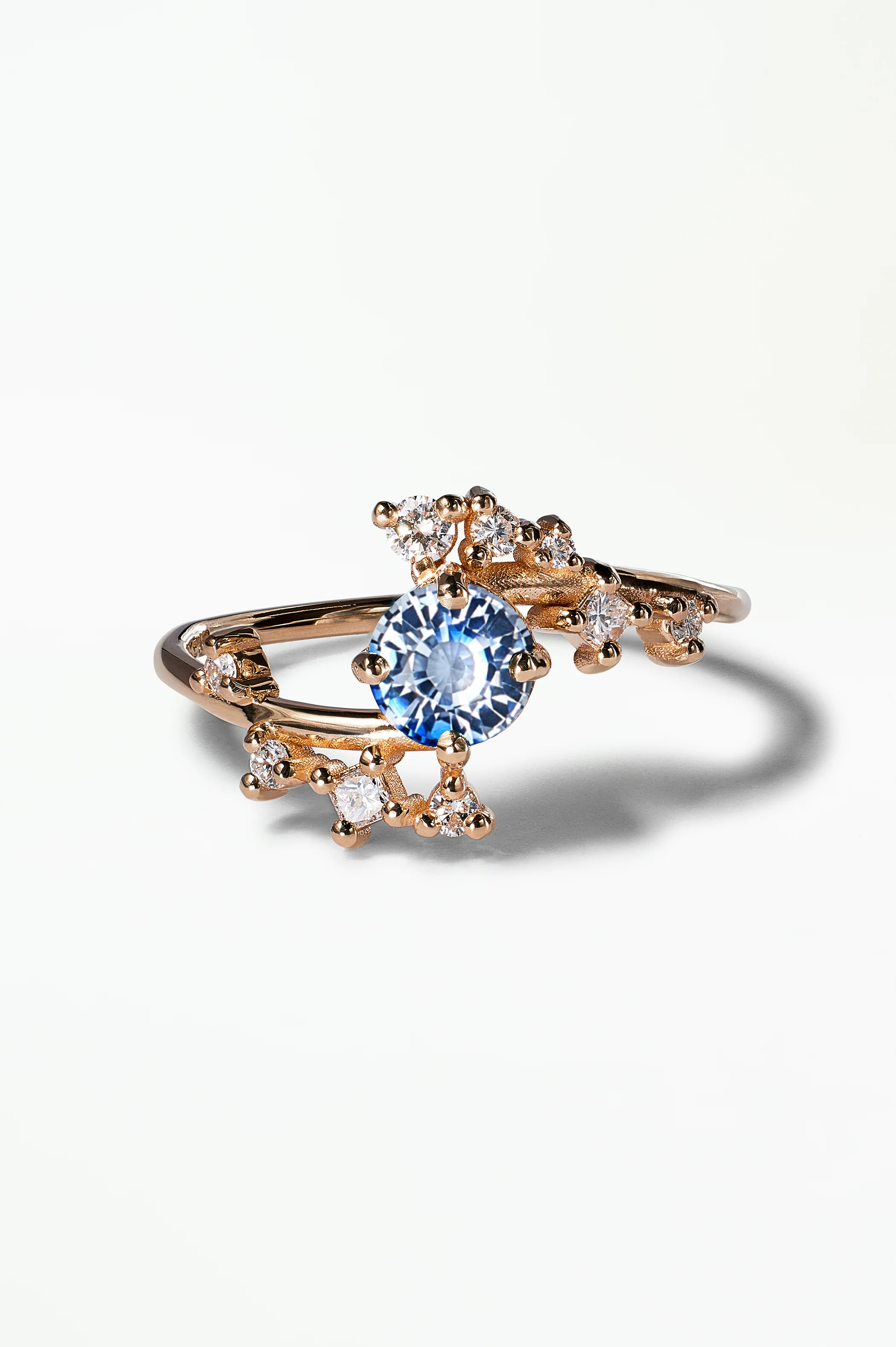 Medium Round Sapphire Celestial Ring - Image 31