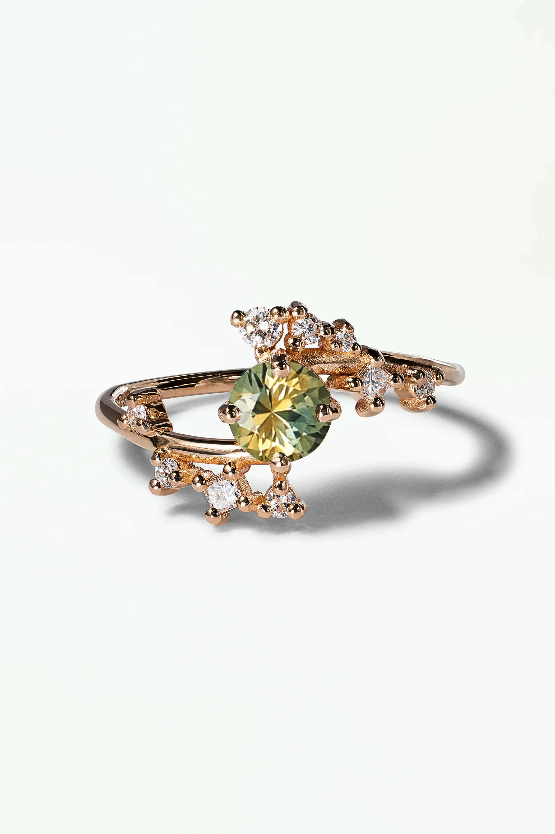 Medium Round Sapphire Celestial Ring - Image 32