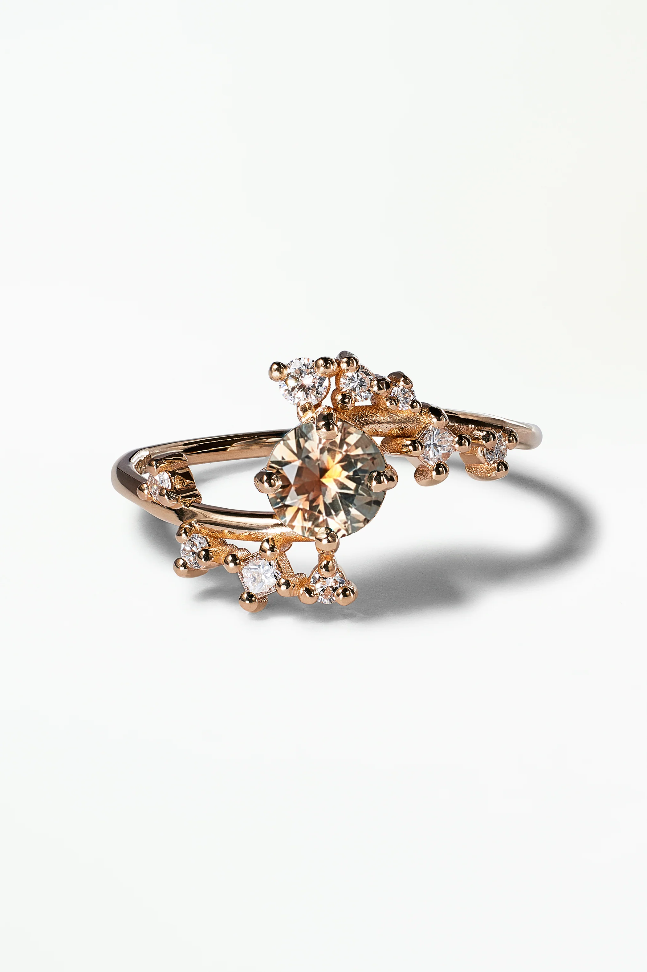 Medium Round Sapphire Celestial Ring - Image 35