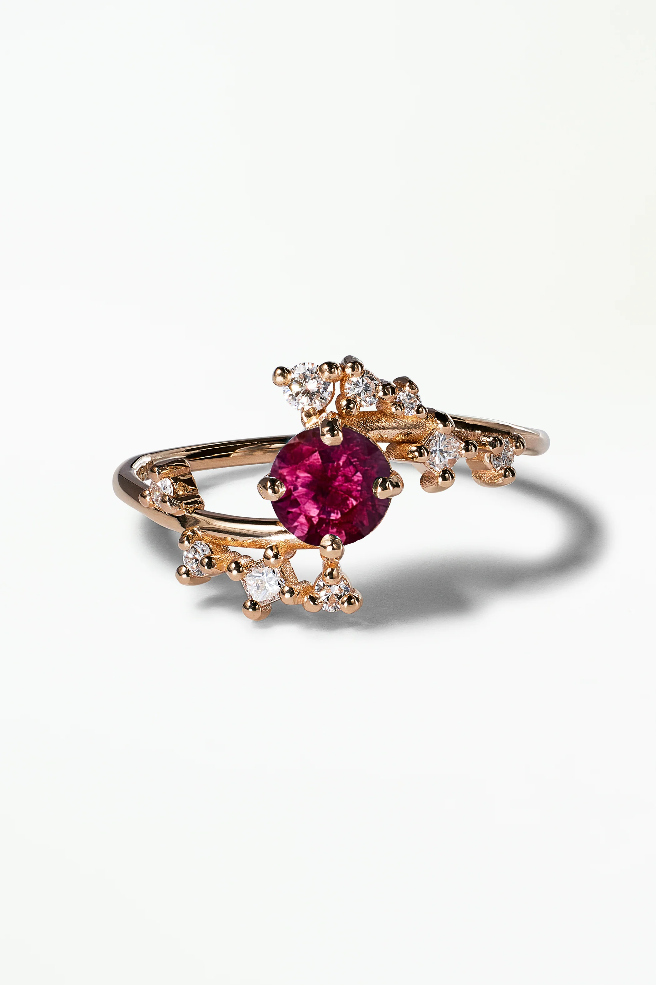 Medium Round Sapphire Celestial Ring - Image 36