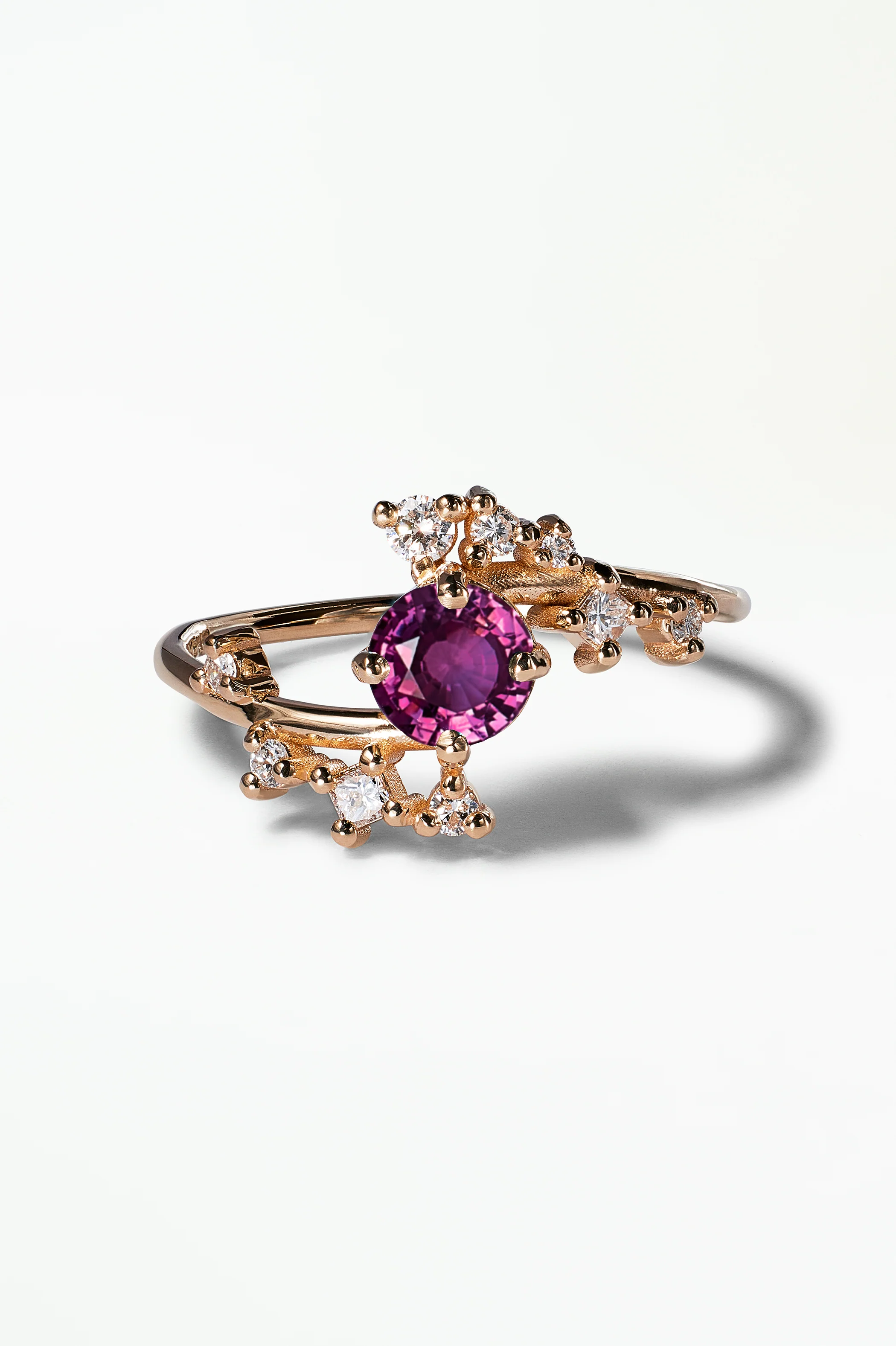 Medium Round Sapphire Celestial Ring - Image 37