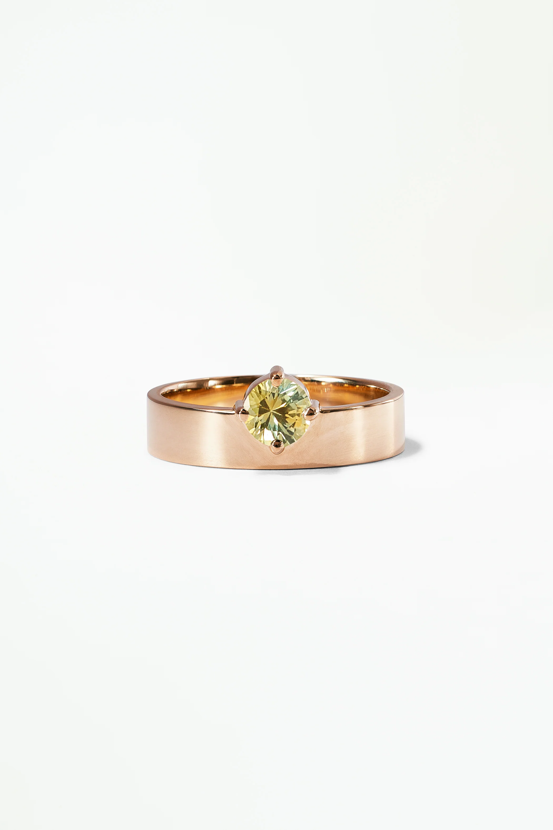 Medium Round Sapphire Monolith Ring - Image 11