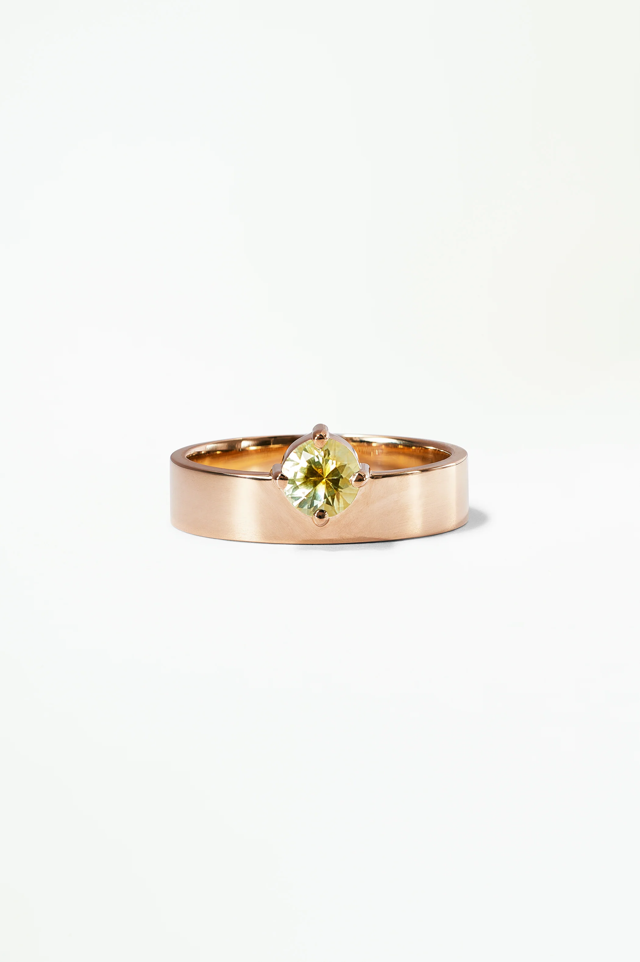 Medium Round Sapphire Monolith Ring - Image 12