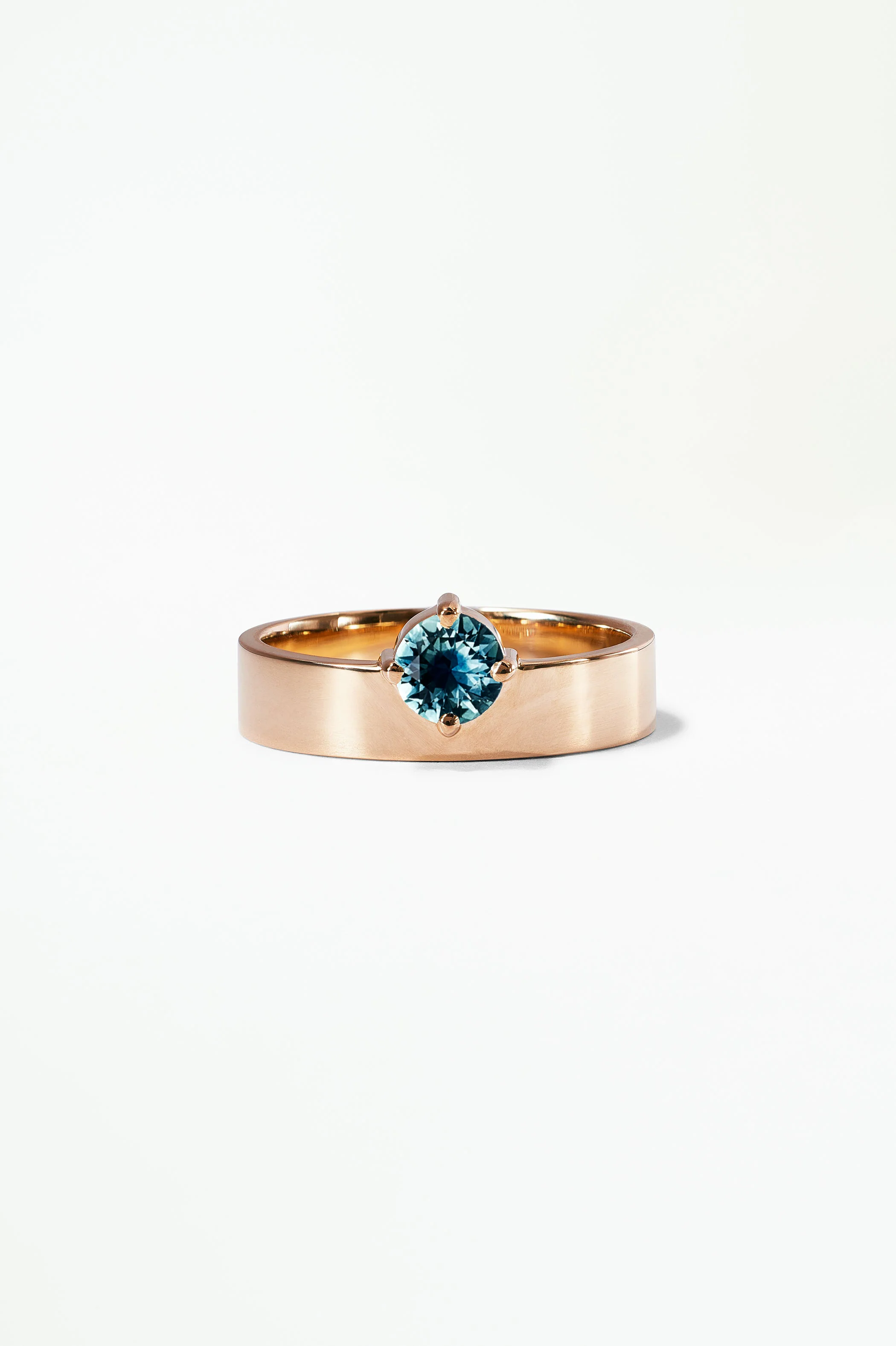 Medium Round Sapphire Monolith Ring - Image 21