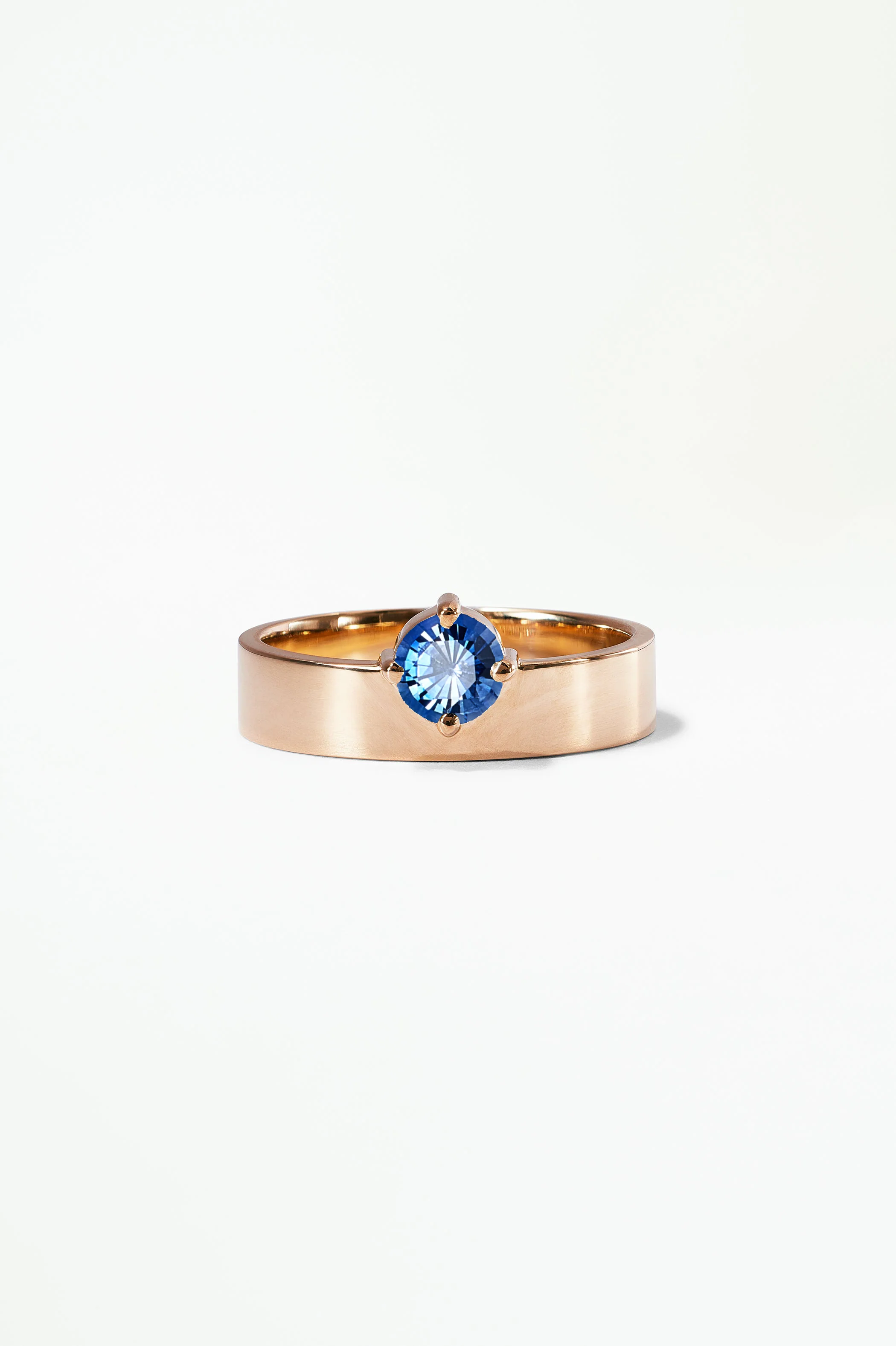 Medium Round Sapphire Monolith Ring - Image 24