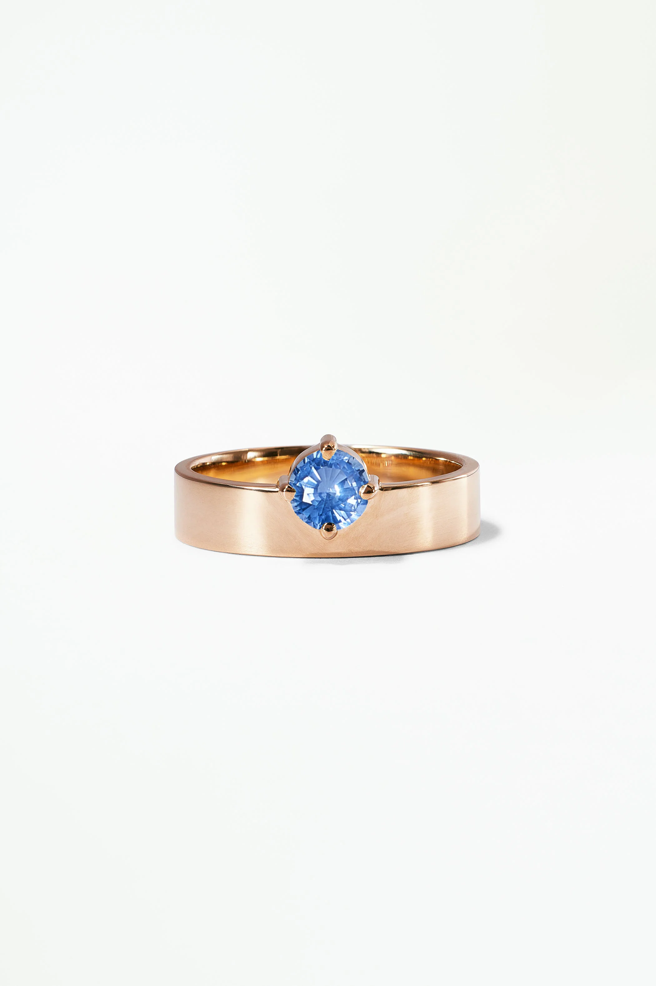 Medium Round Sapphire Monolith Ring - Image 25