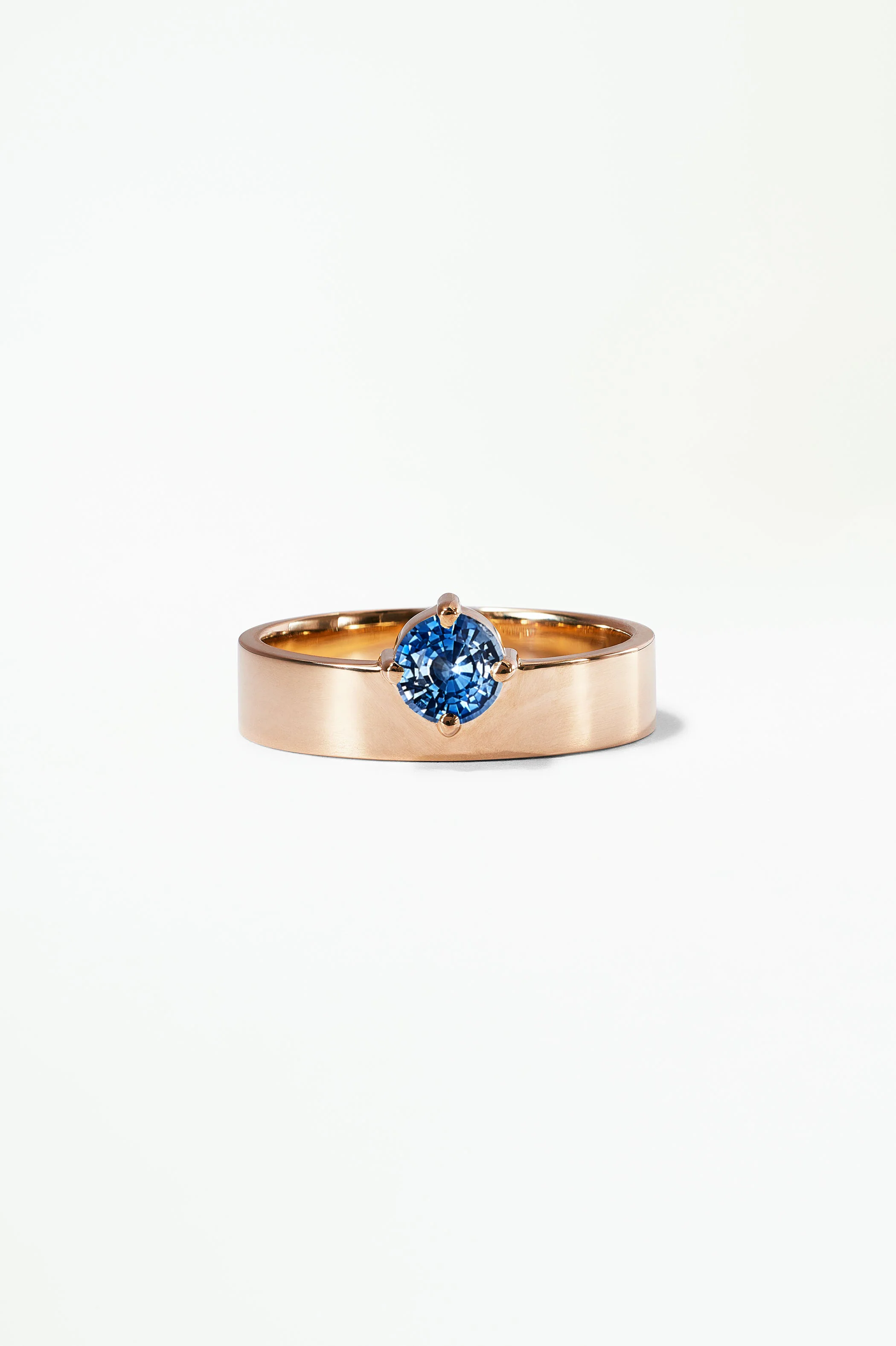 Medium Round Sapphire Monolith Ring - Image 26