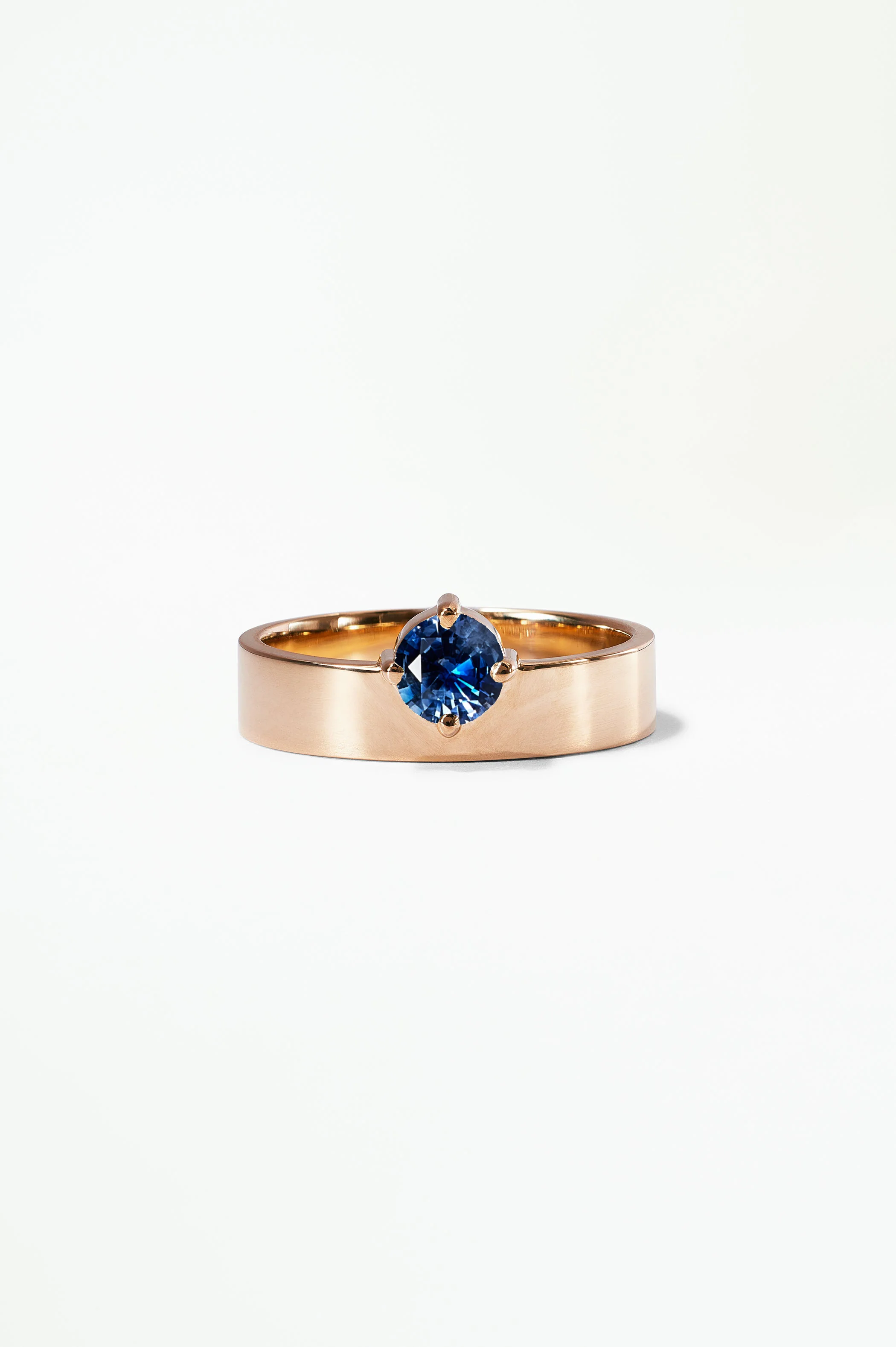 Medium Round Sapphire Monolith Ring - Image 27