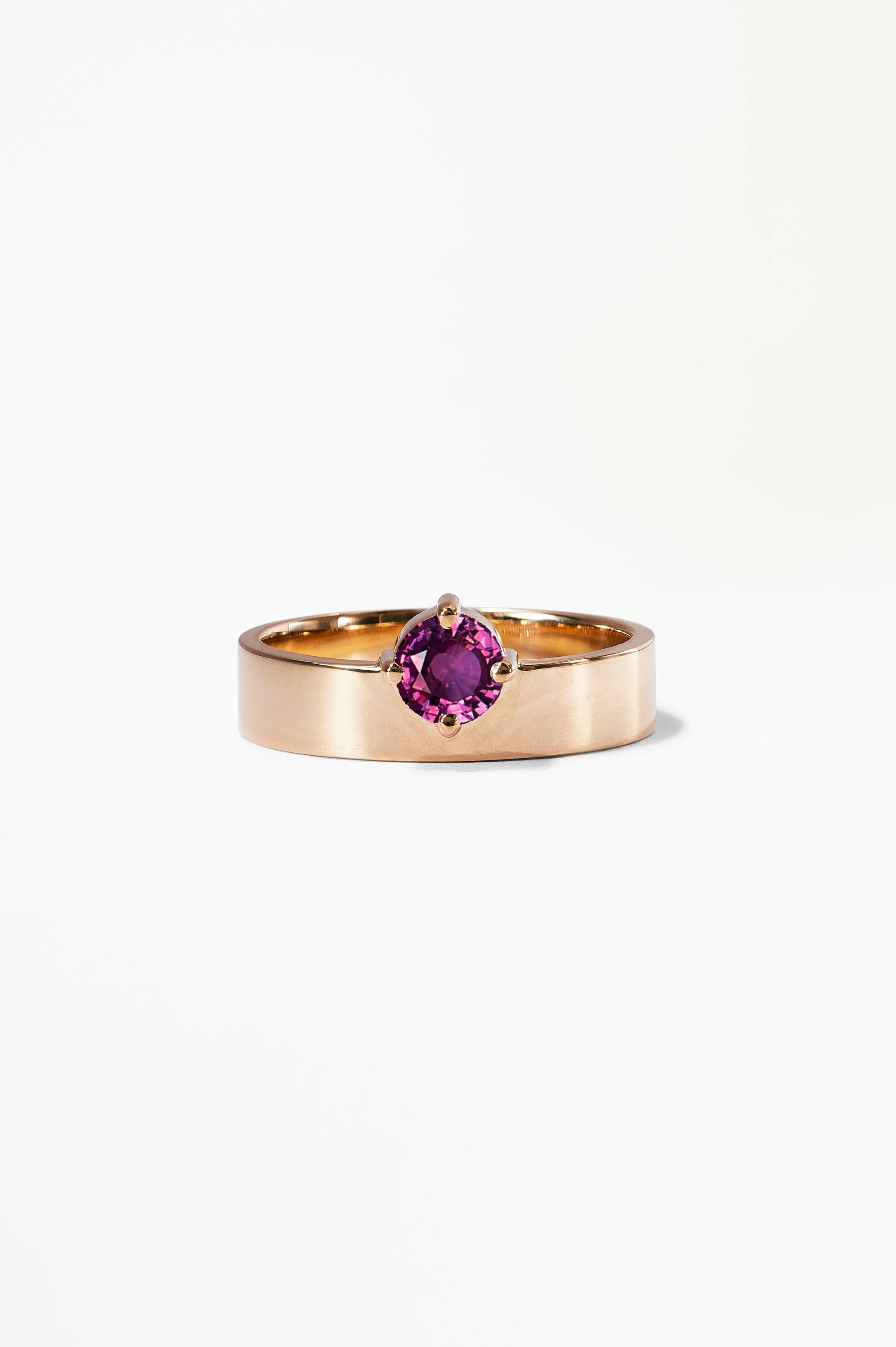 Medium Round Sapphire Monolith Ring - Image 36