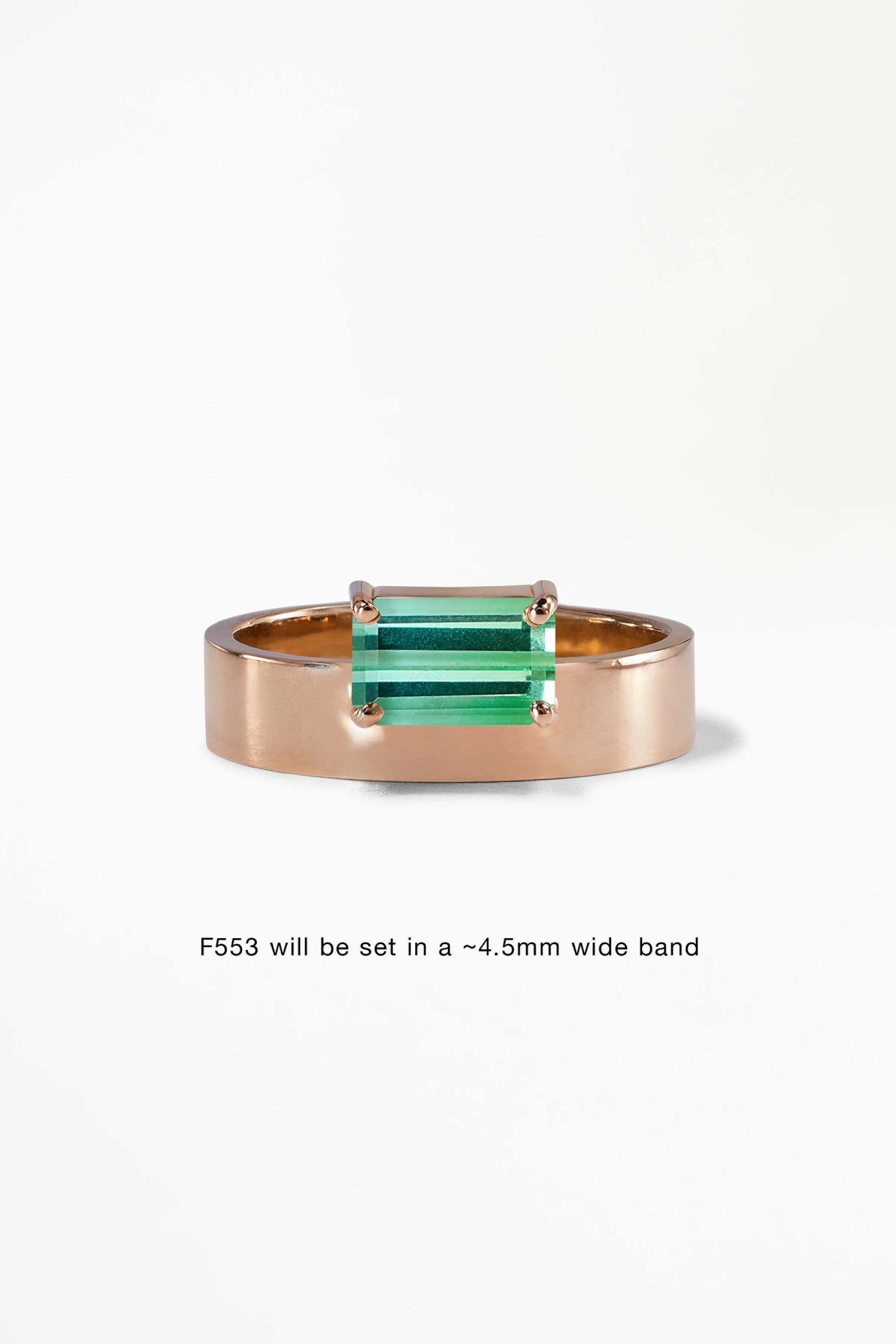 Monolith Ring - Horizontal Emerald Cut - Image 10