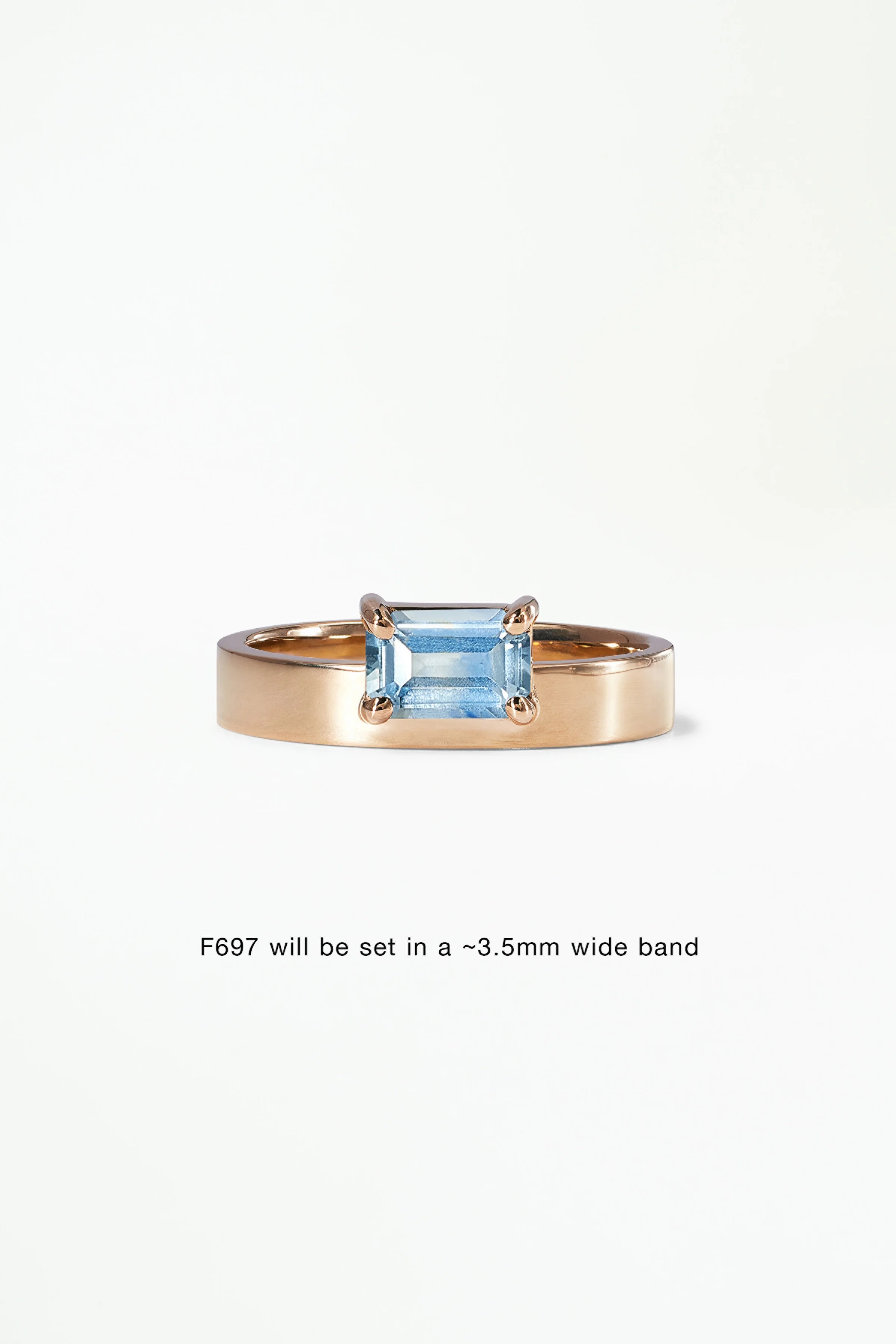Monolith Ring - Horizontal Emerald Cut - Image 17