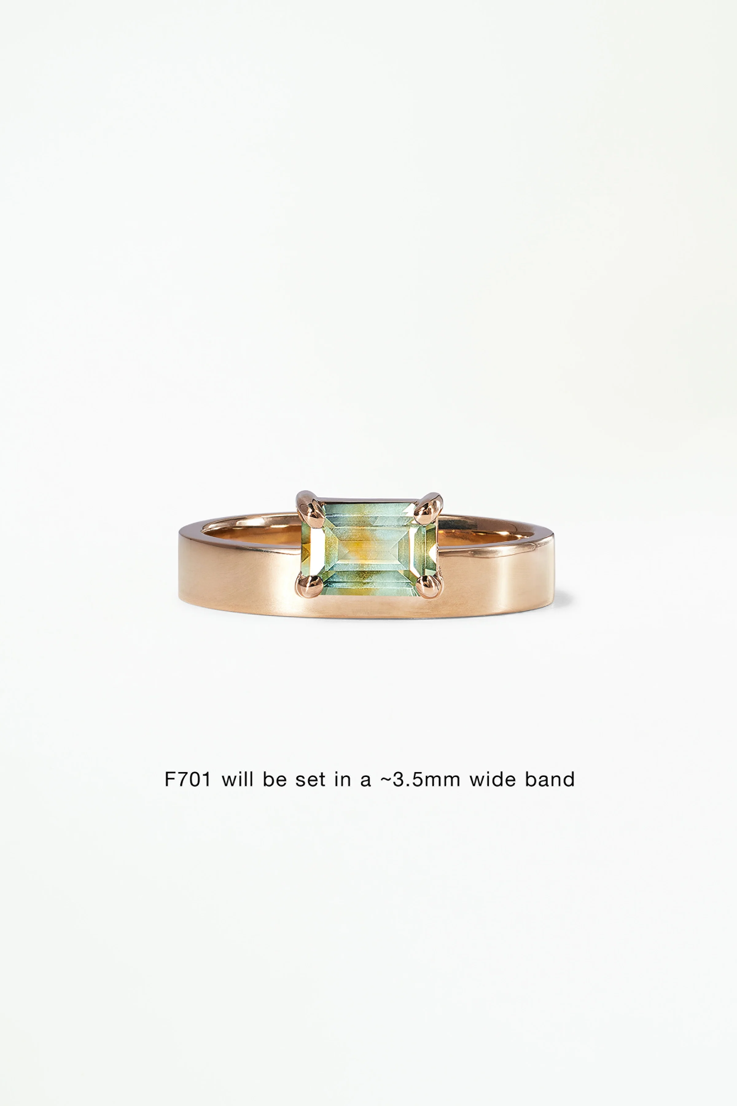 Monolith Ring - Horizontal Emerald Cut - Image 20