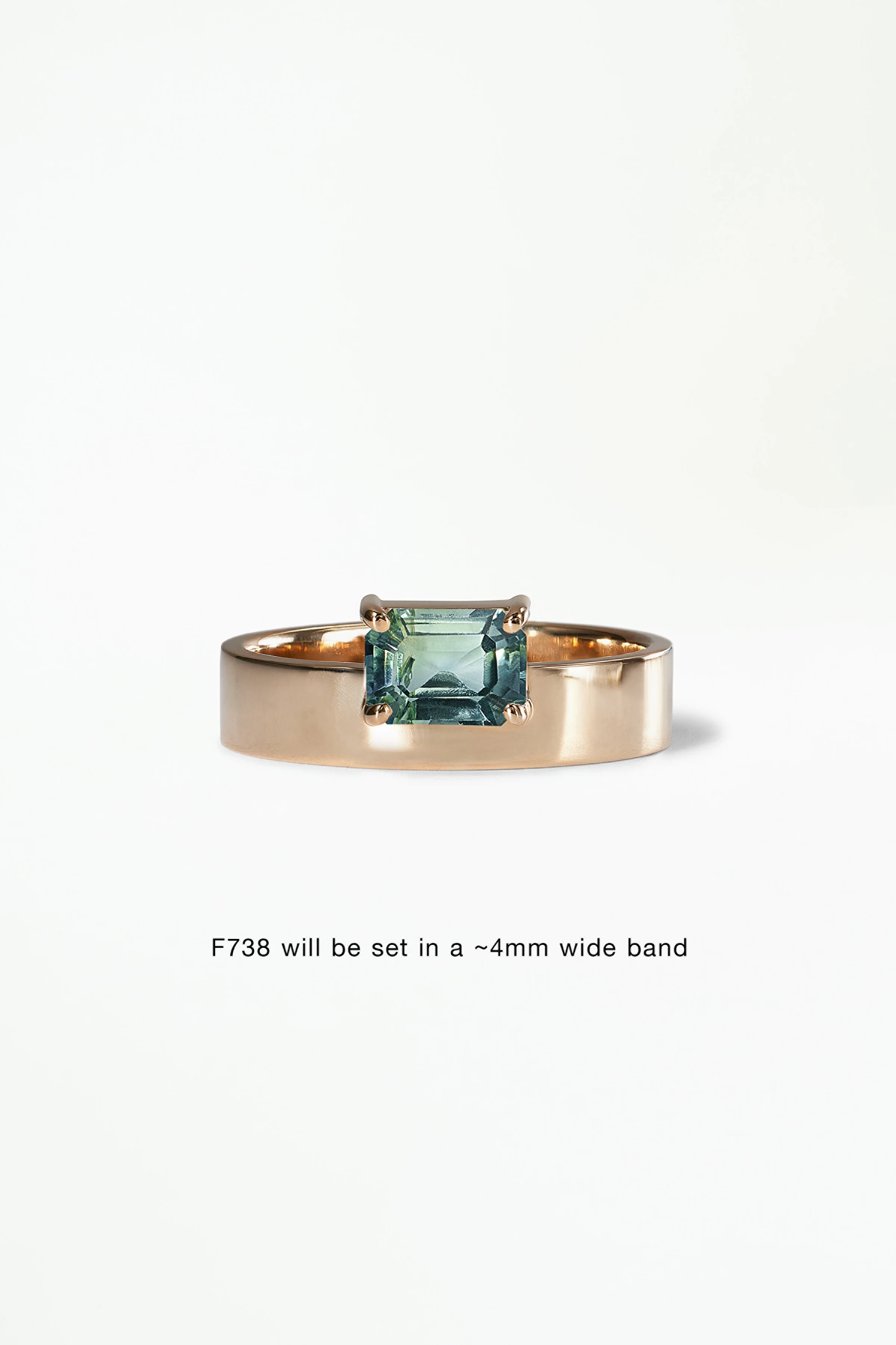 Monolith Ring - Horizontal Emerald Cut - Image 25