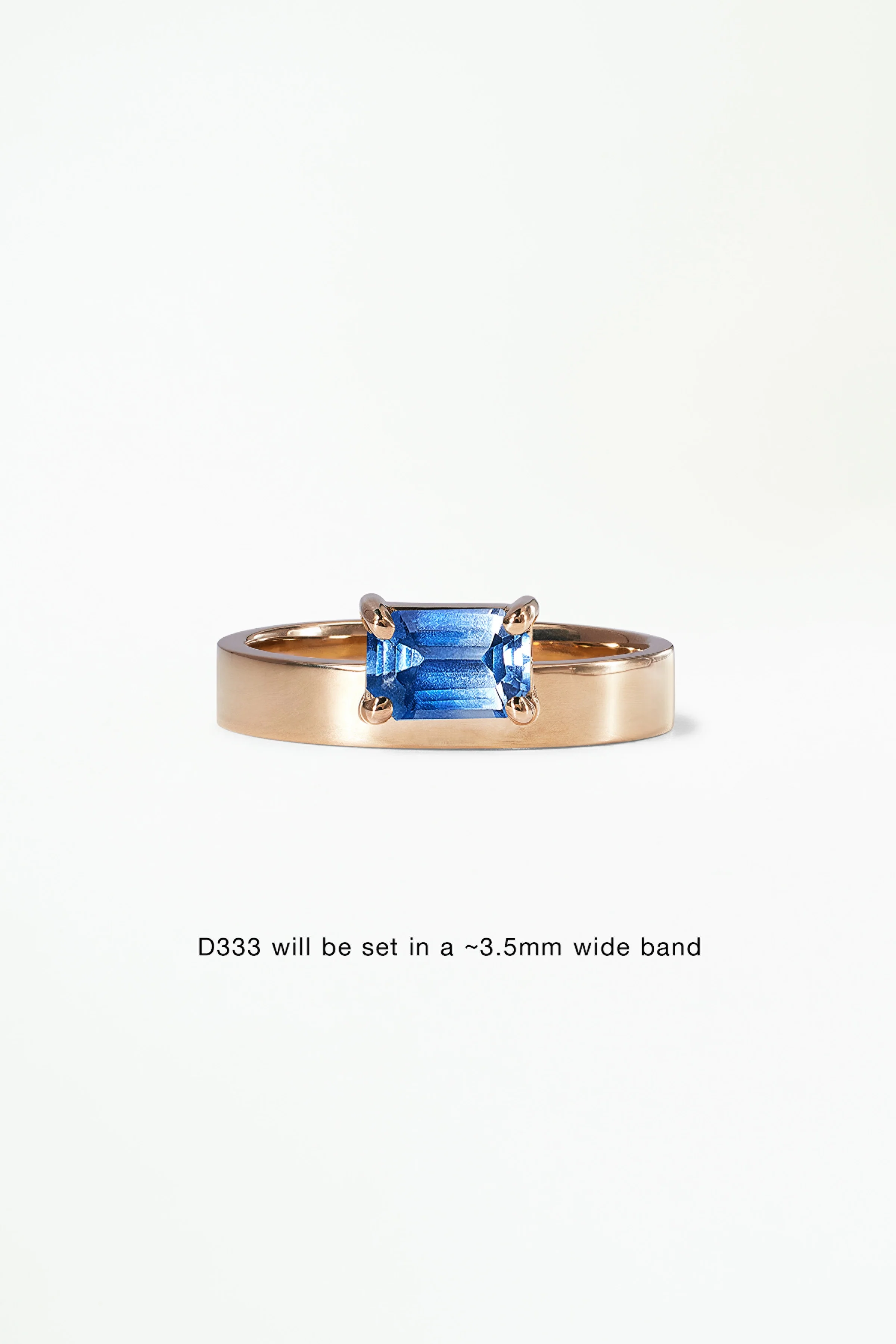 Monolith Ring - Horizontal Emerald Cut - Image 6