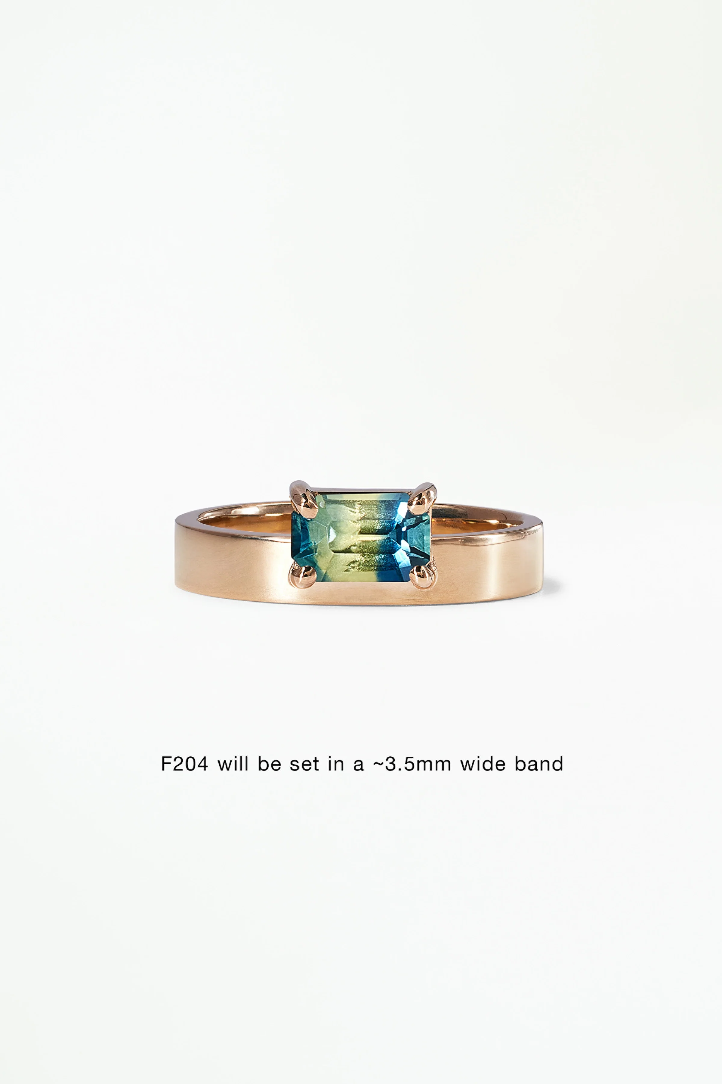 Monolith Ring - Horizontal Emerald Cut - Image 7