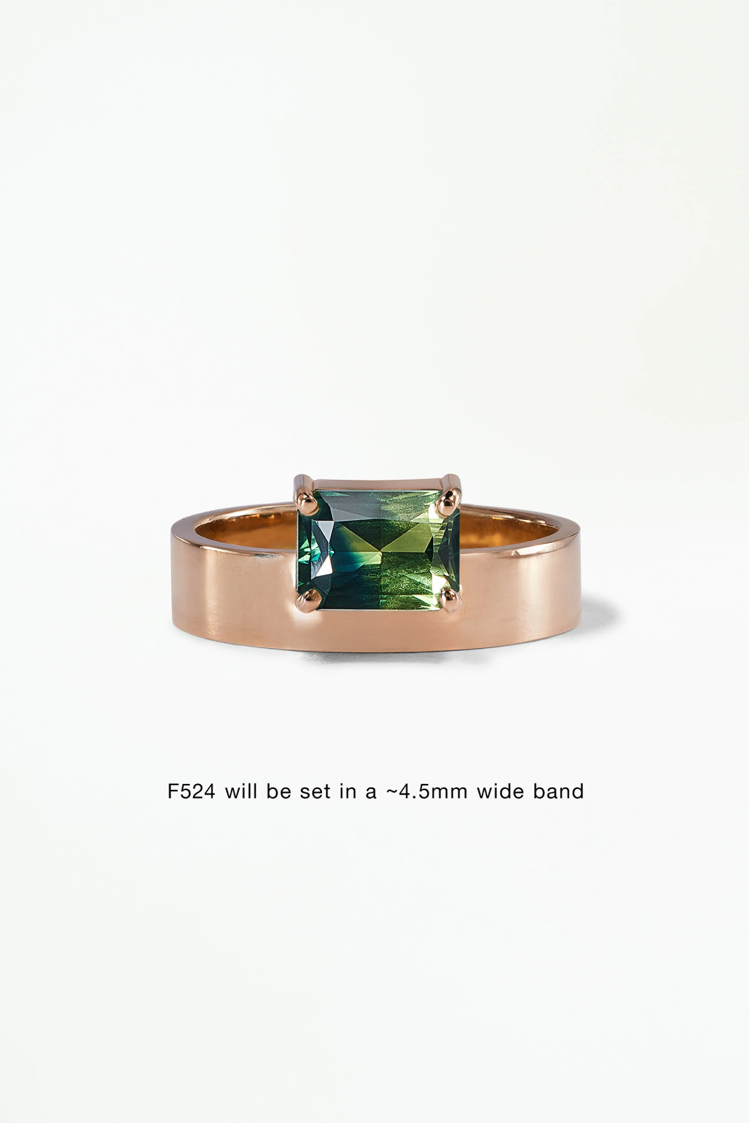 Monolith Ring - Horizontal Emerald Cut - Image 9