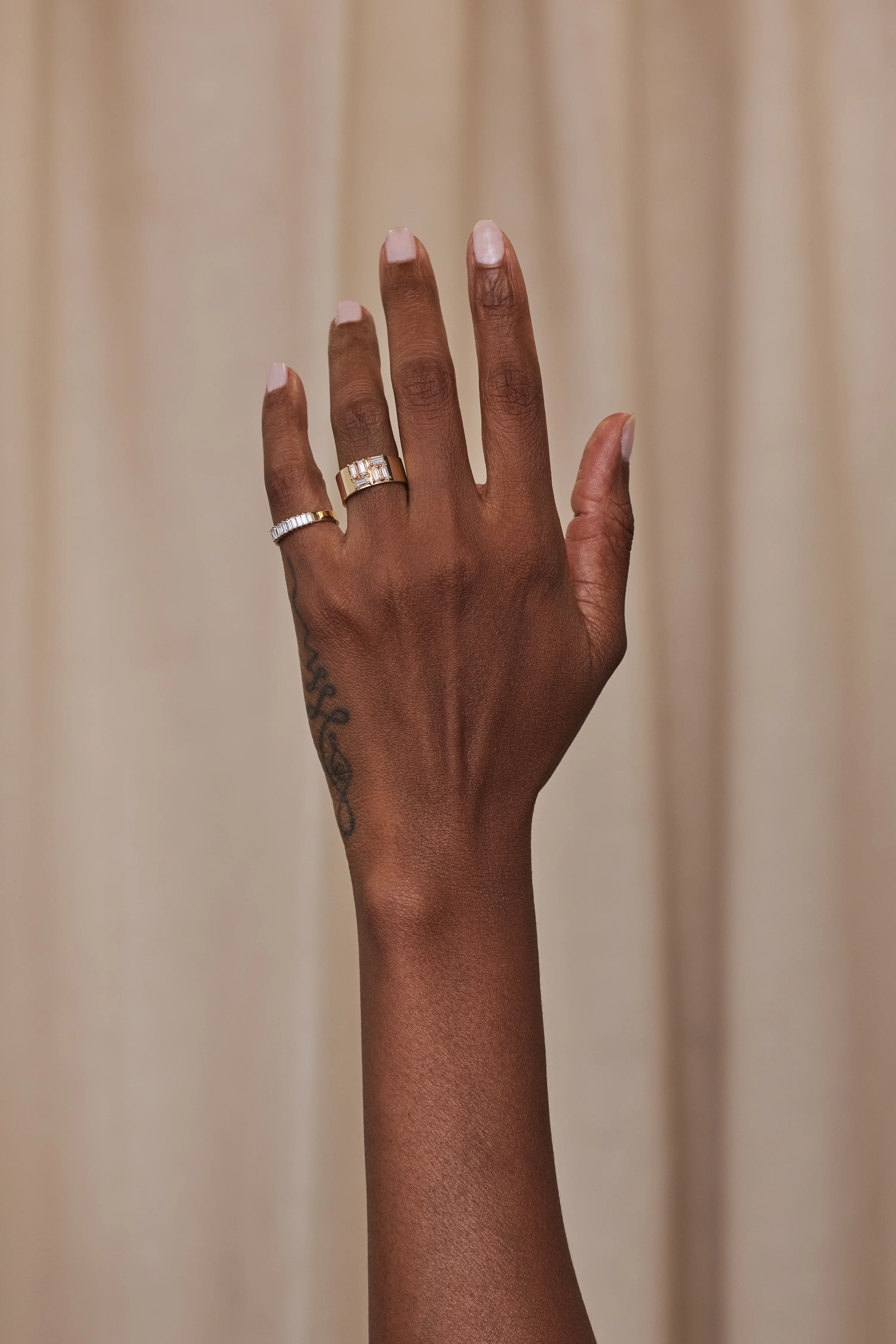 One of a Kind Baguette Cut Diamond Menhir Ring No. 20 - Image 4