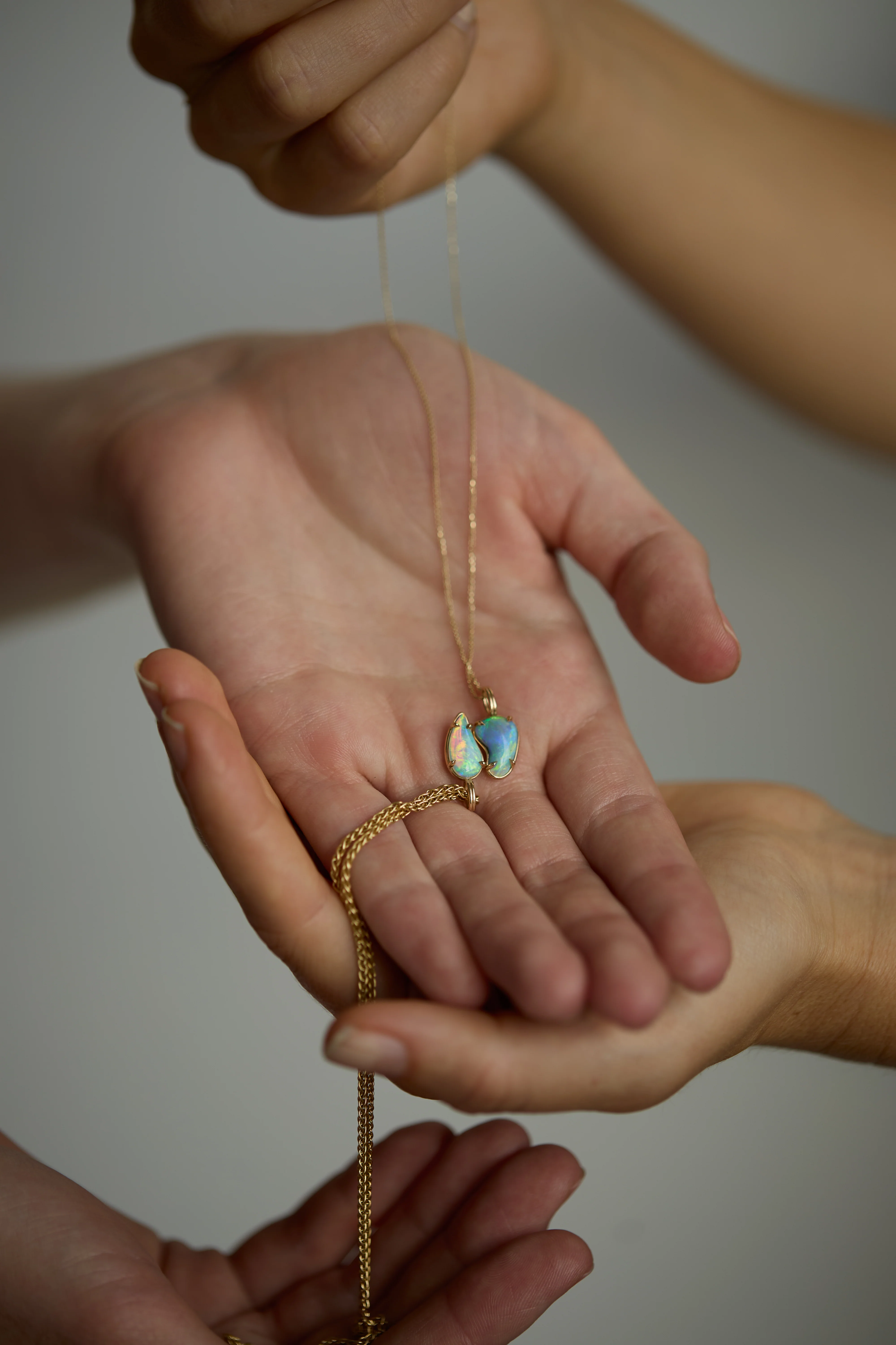 One of a Kind Borealis Opal Pendants No. 42 & No. 43 - Image 4