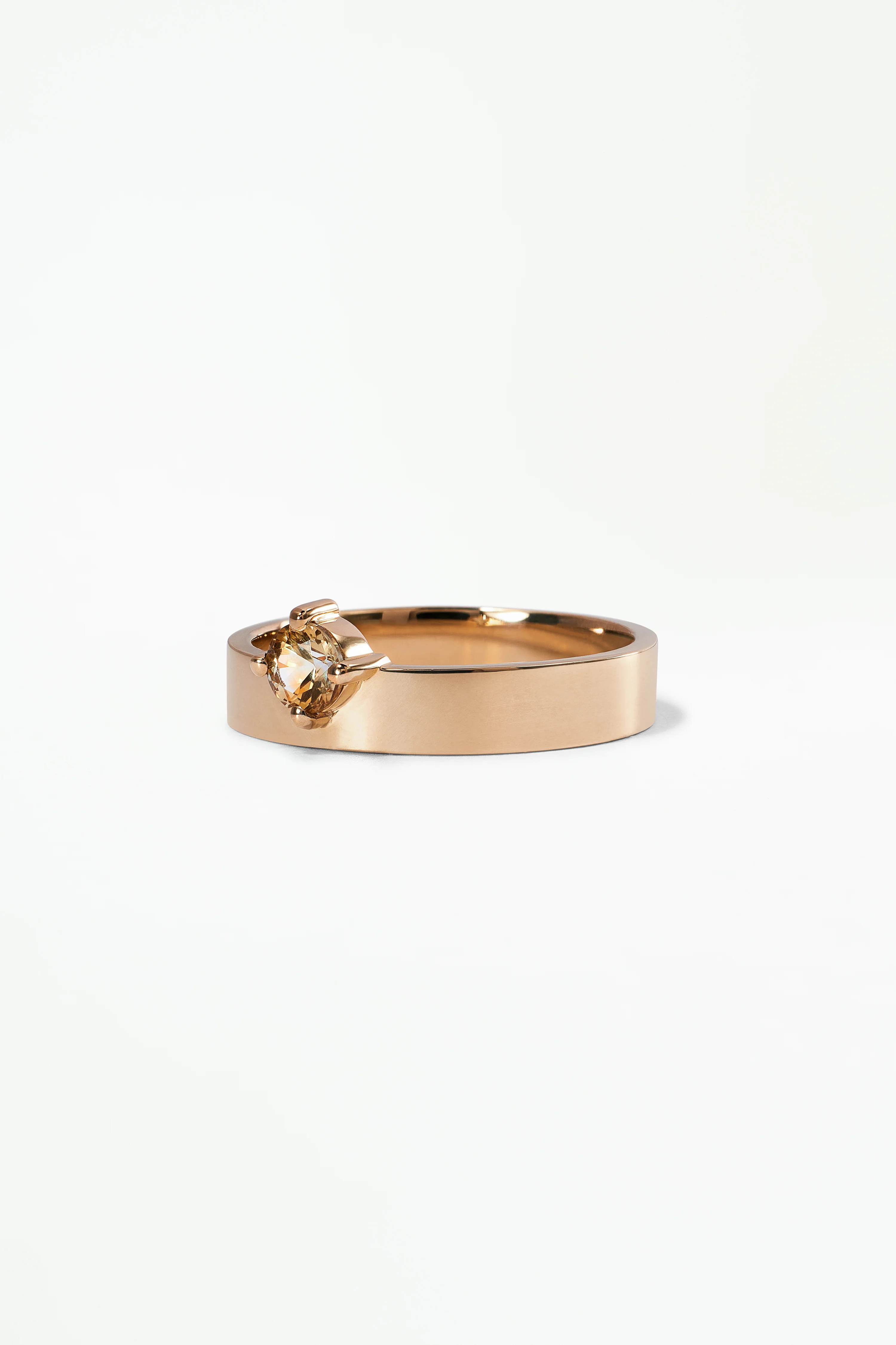 One of a Kind Brilliant Cut Sapphire Monolith Ring No. 11 - Image 3
