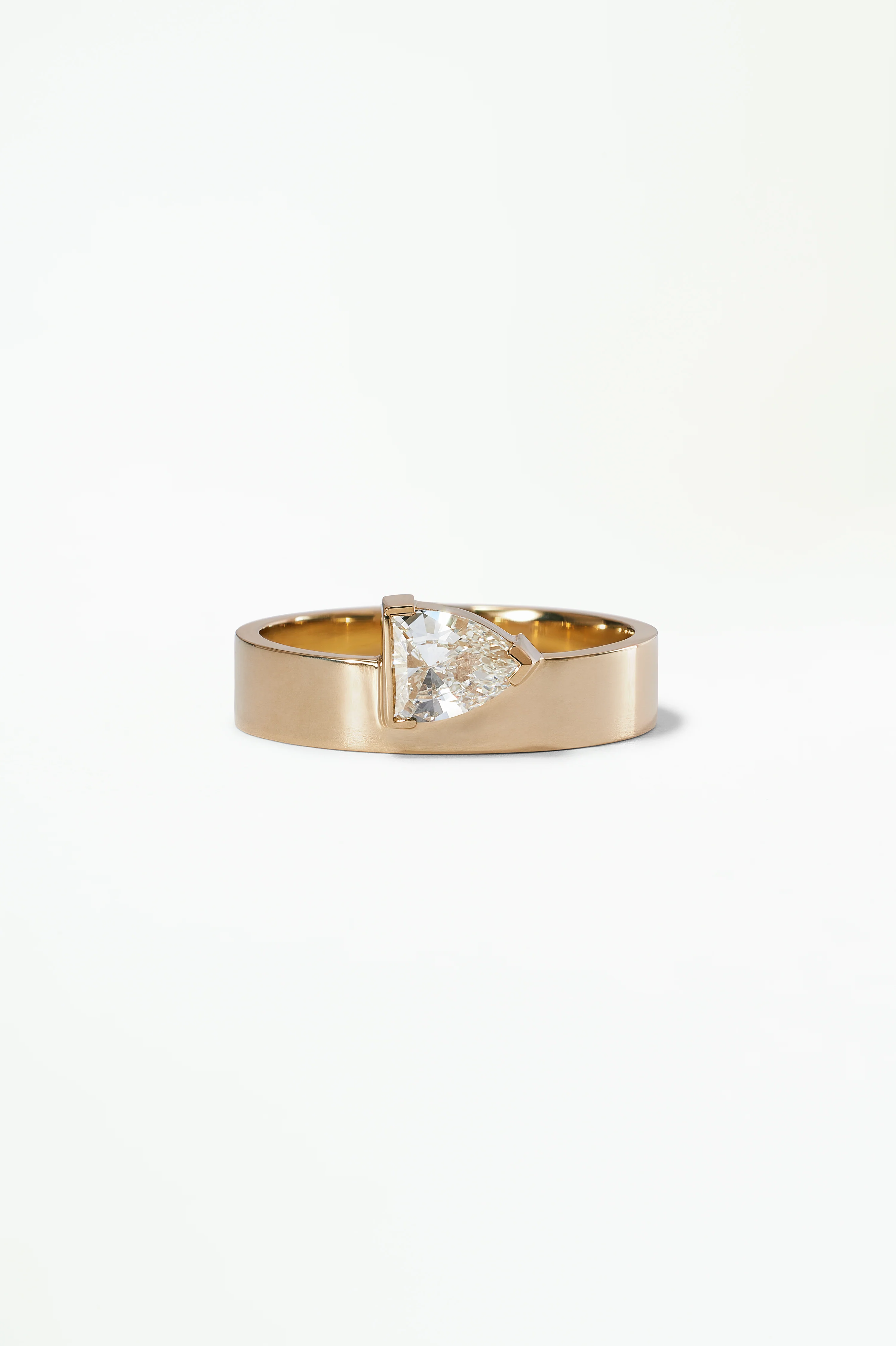 One of a Kind Bullet Cut Diamond Monolith Ring No. 26