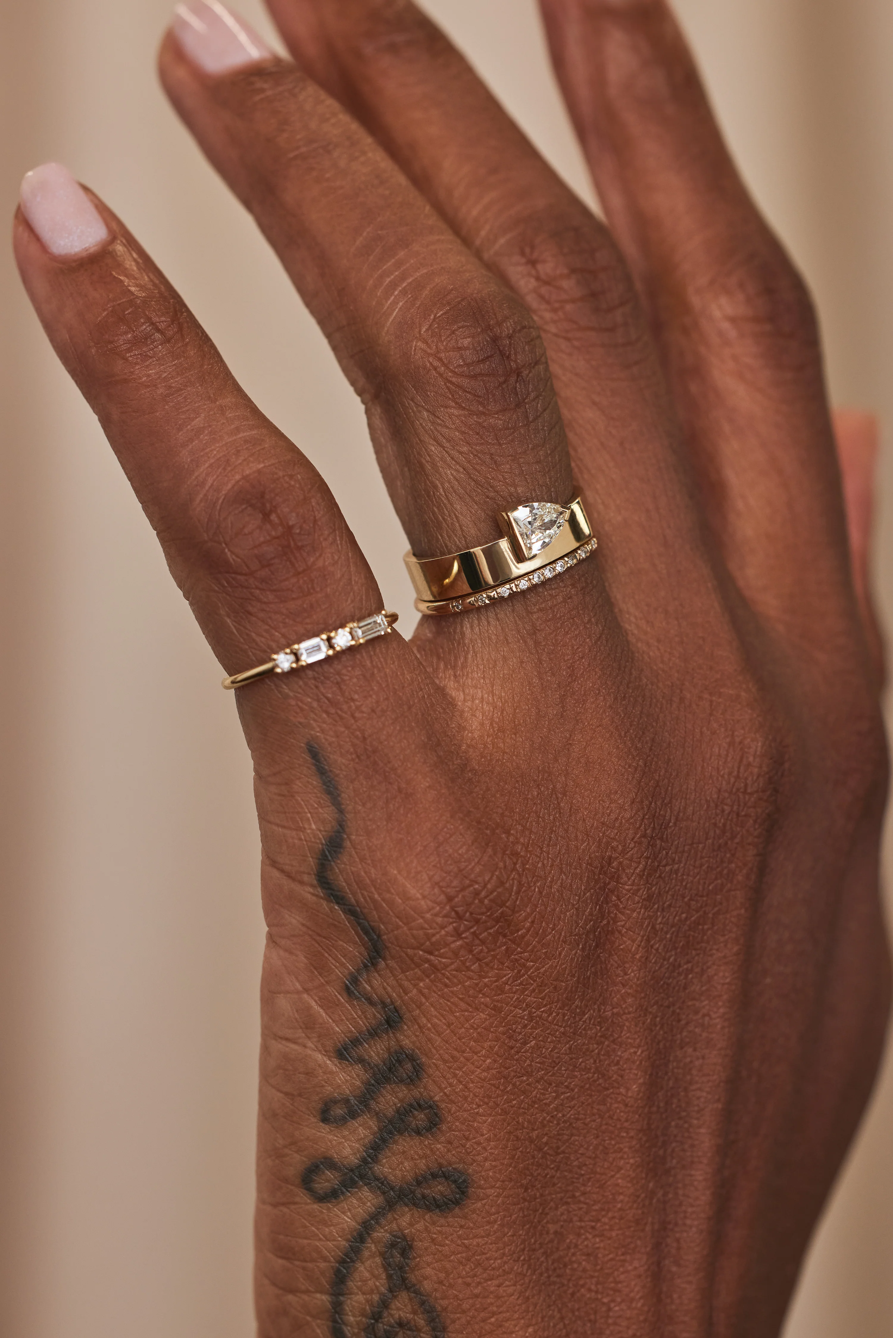 One of a Kind Bullet Cut Diamond Monolith Ring No. 26 - Image 2