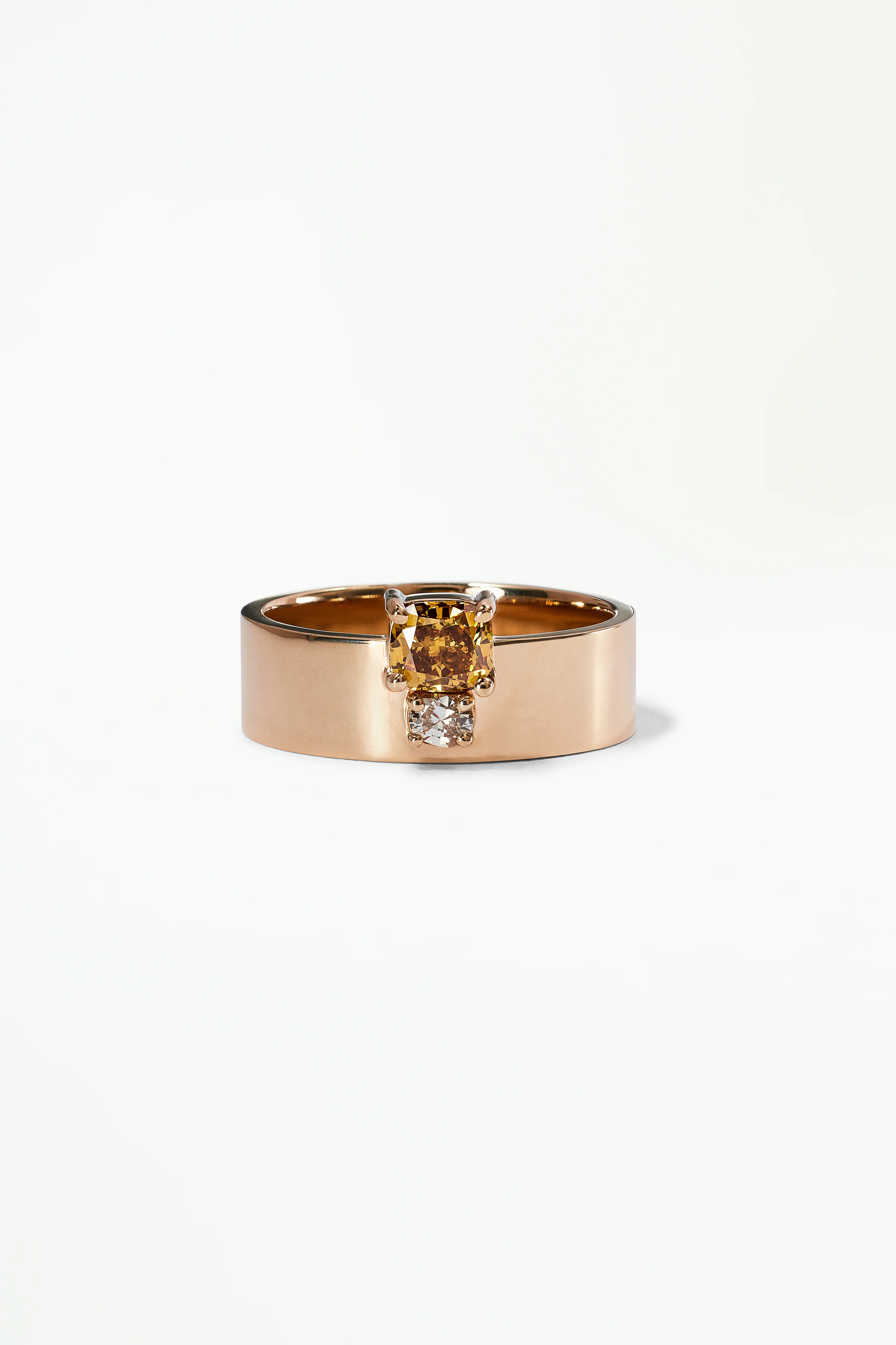 One of a Kind Cushion Cut Diamond Bricolage Ring No. 13