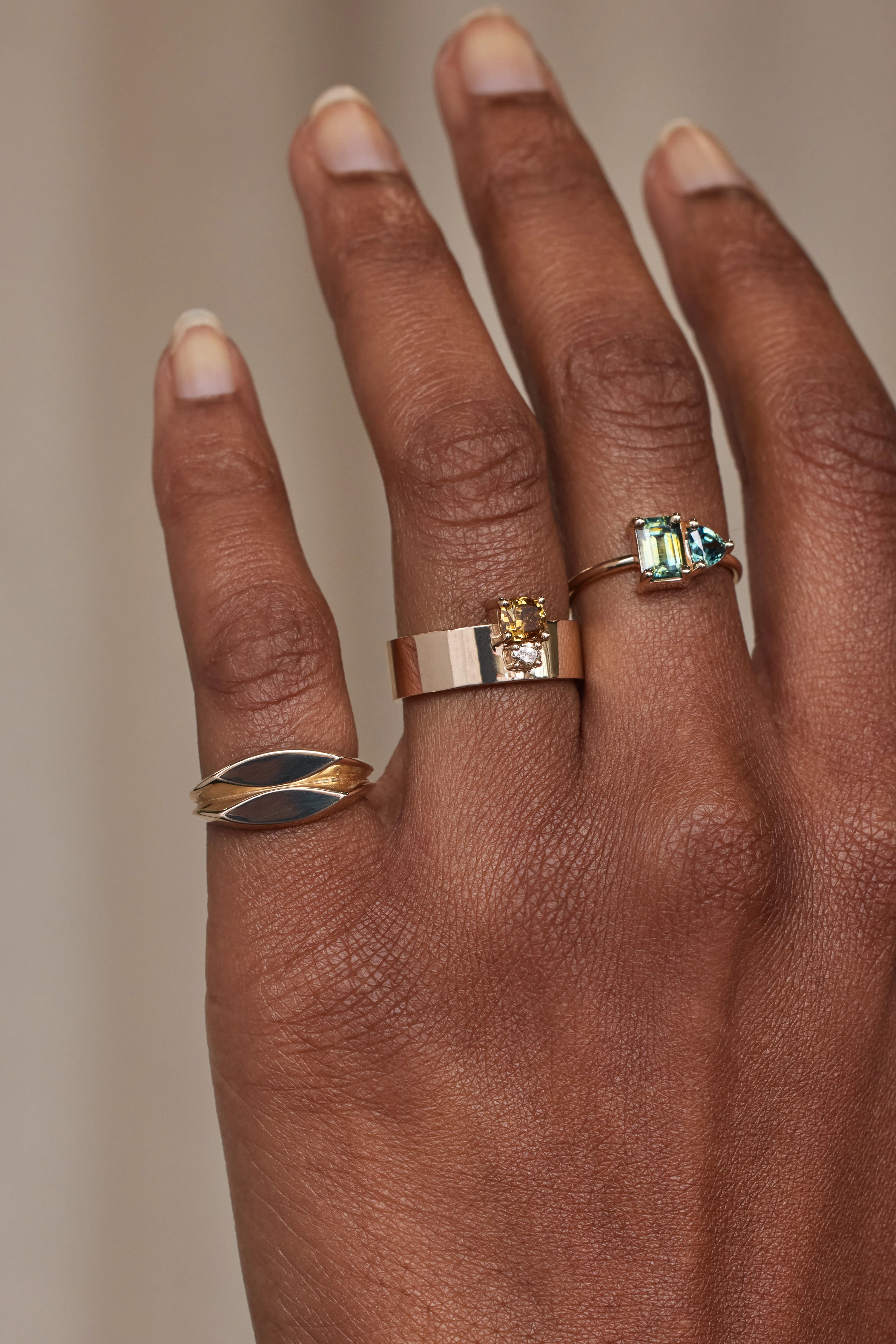 One of a Kind Cushion Cut Diamond Bricolage Ring No. 13 - Image 2
