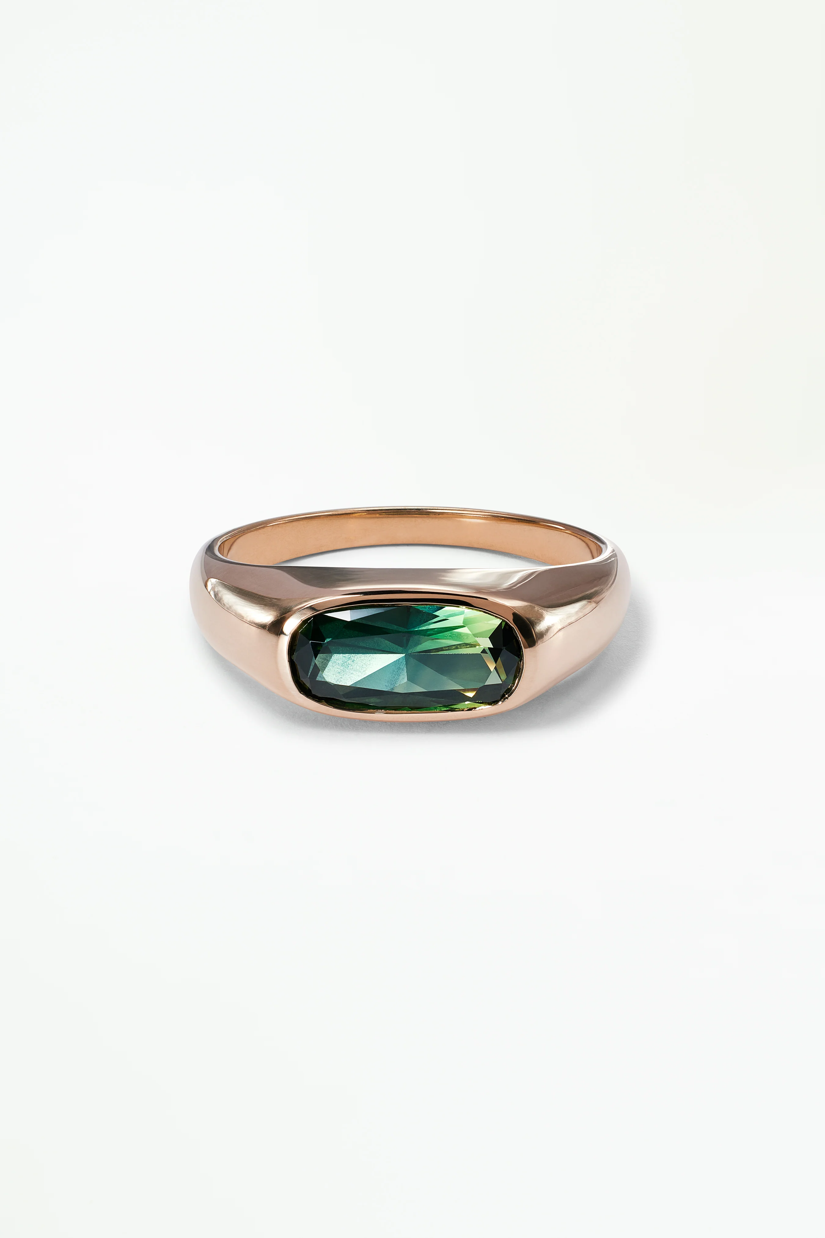 One of a Kind Cushion Cut Sapphire Signet Ring No. 63