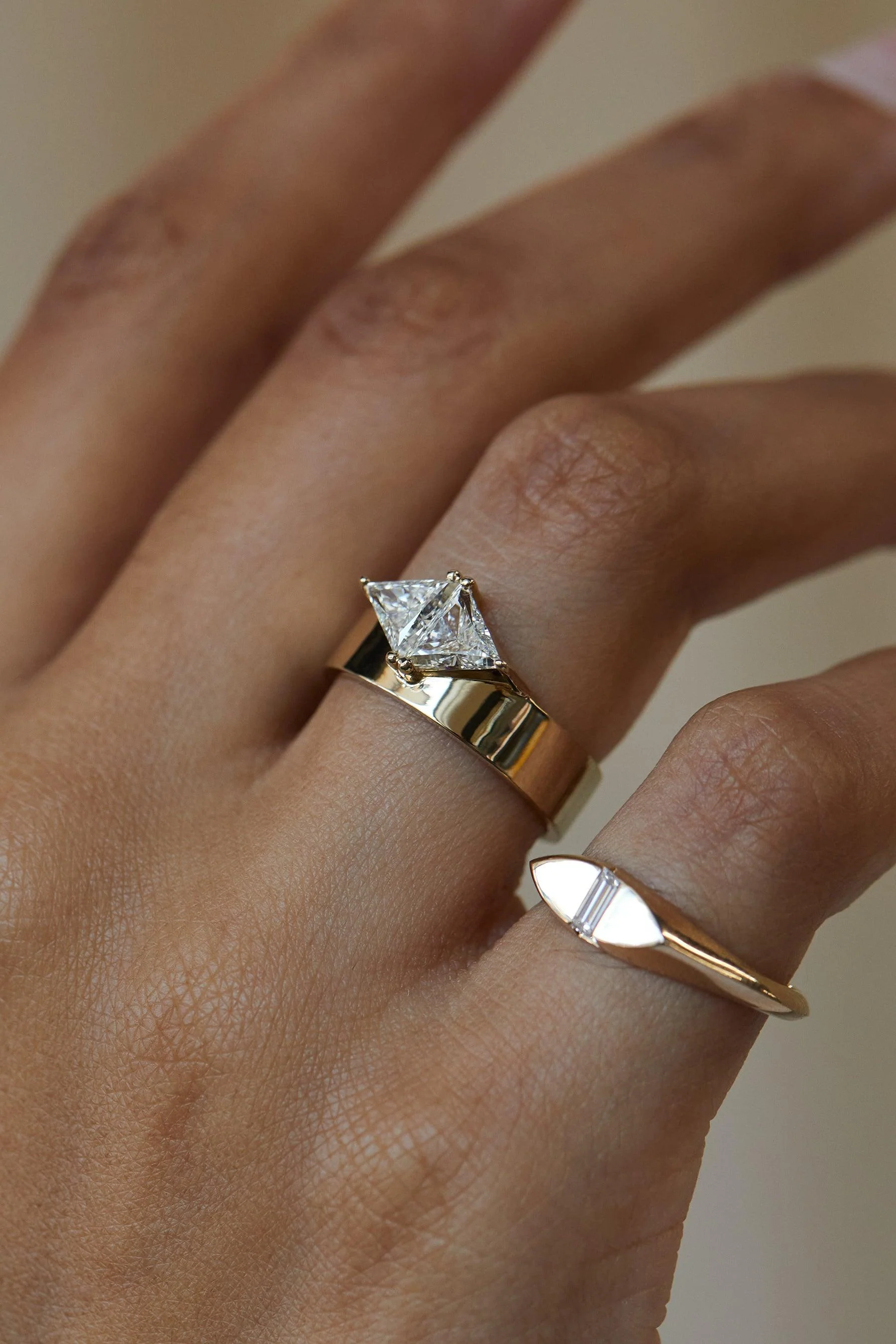 One of a Kind Diamond Trillion Bricolage No. 7 - Image 4