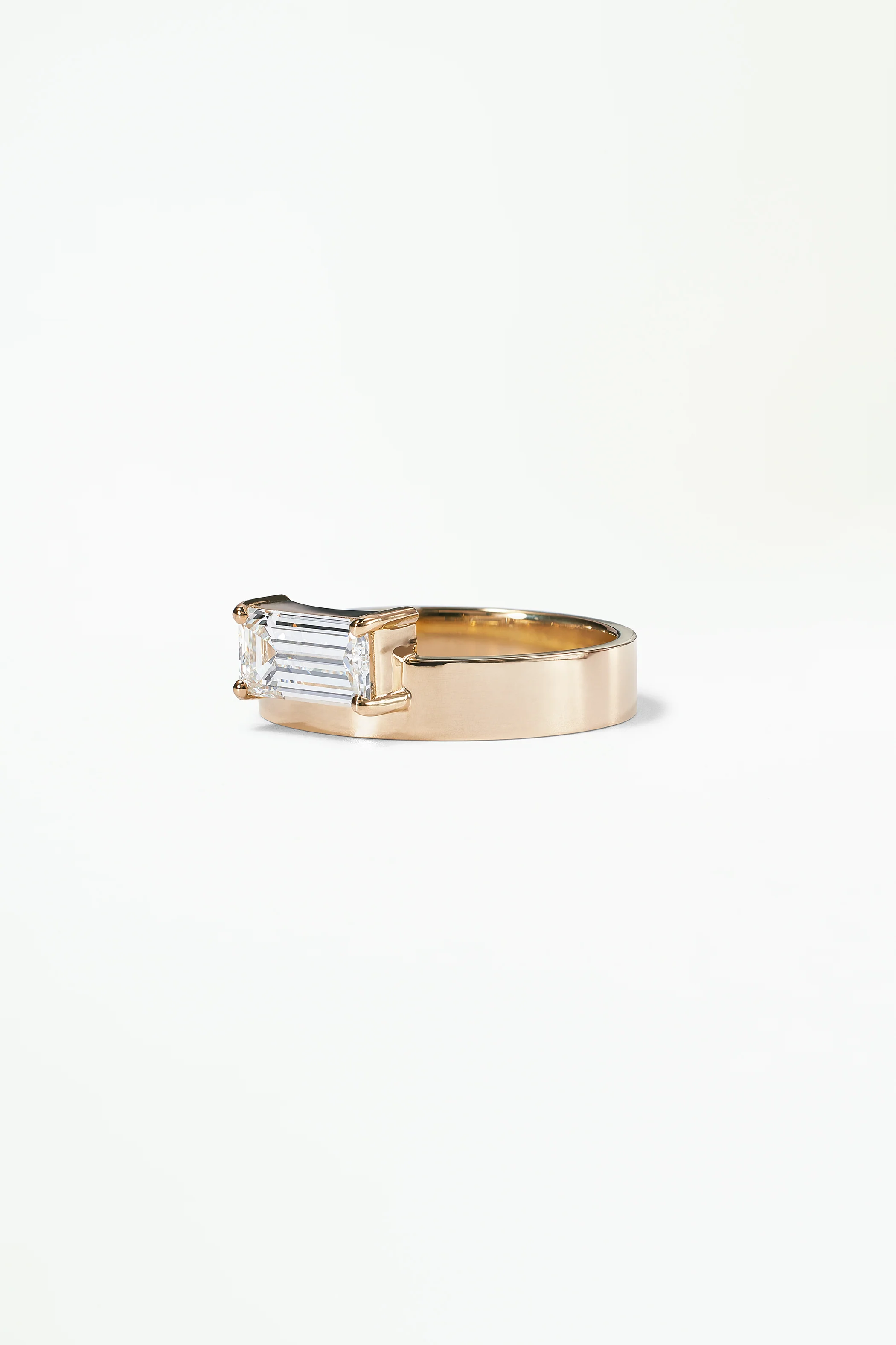 One of a Kind Emerald Cut Diamond Monolith Ring No. 24 - Image 3